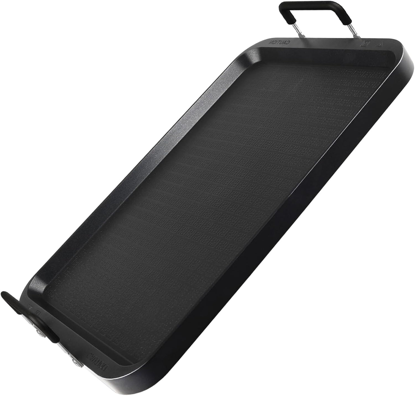 17" x 10.5" CukAid Non-Stick Aluminum Double Burner Griddle for Glass and Gas Stove, Warp-Resistant Flat Griddle for Breakfast and Camping, Indoor/Outdoor Use