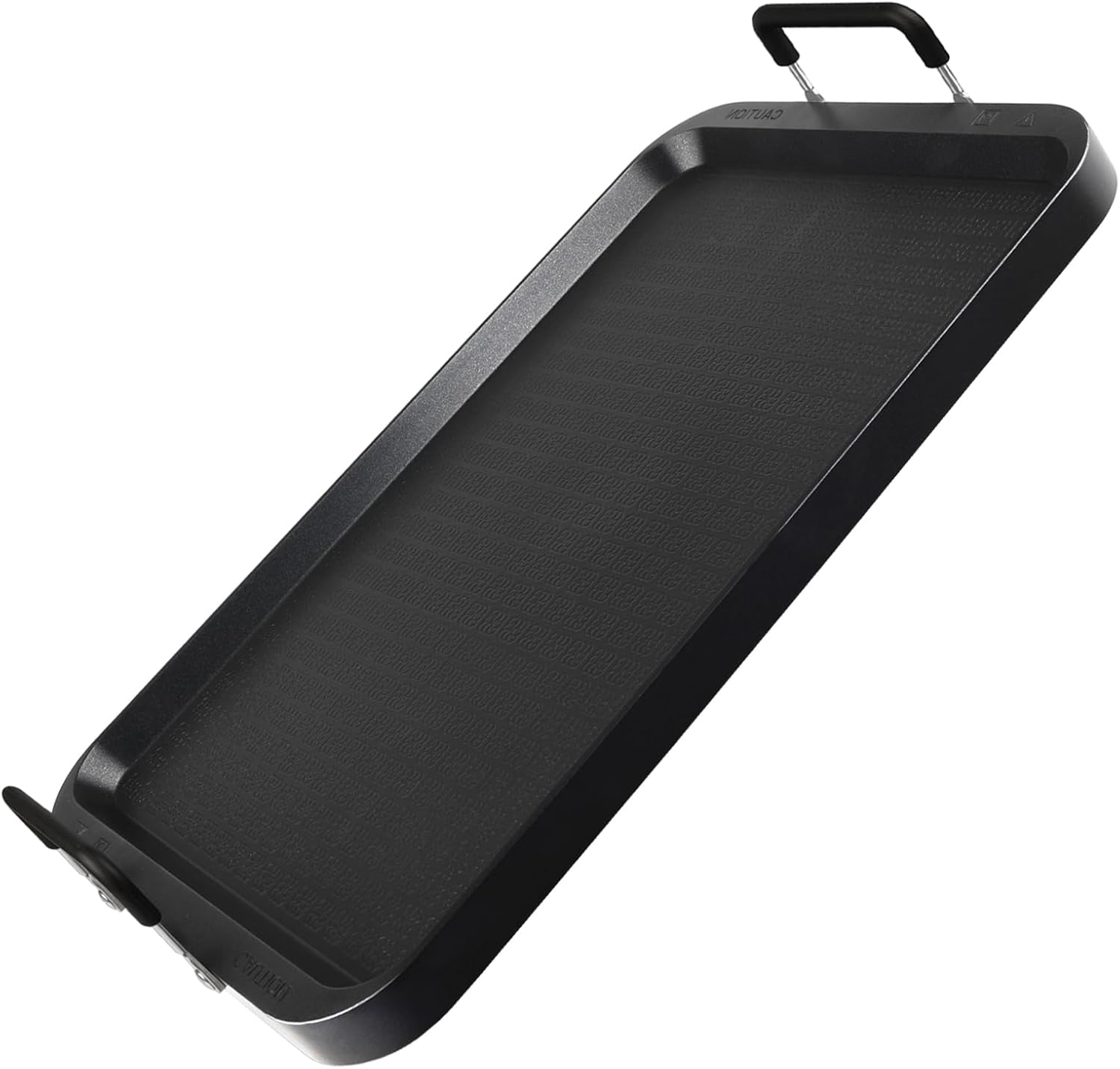 17" x 10.5" CukAid Non-Stick Aluminum Double Burner Griddle for Glass and Gas Stove, Warp-Resistant Flat Griddle for Breakfast and Camping, Indoor/Outdoor Use