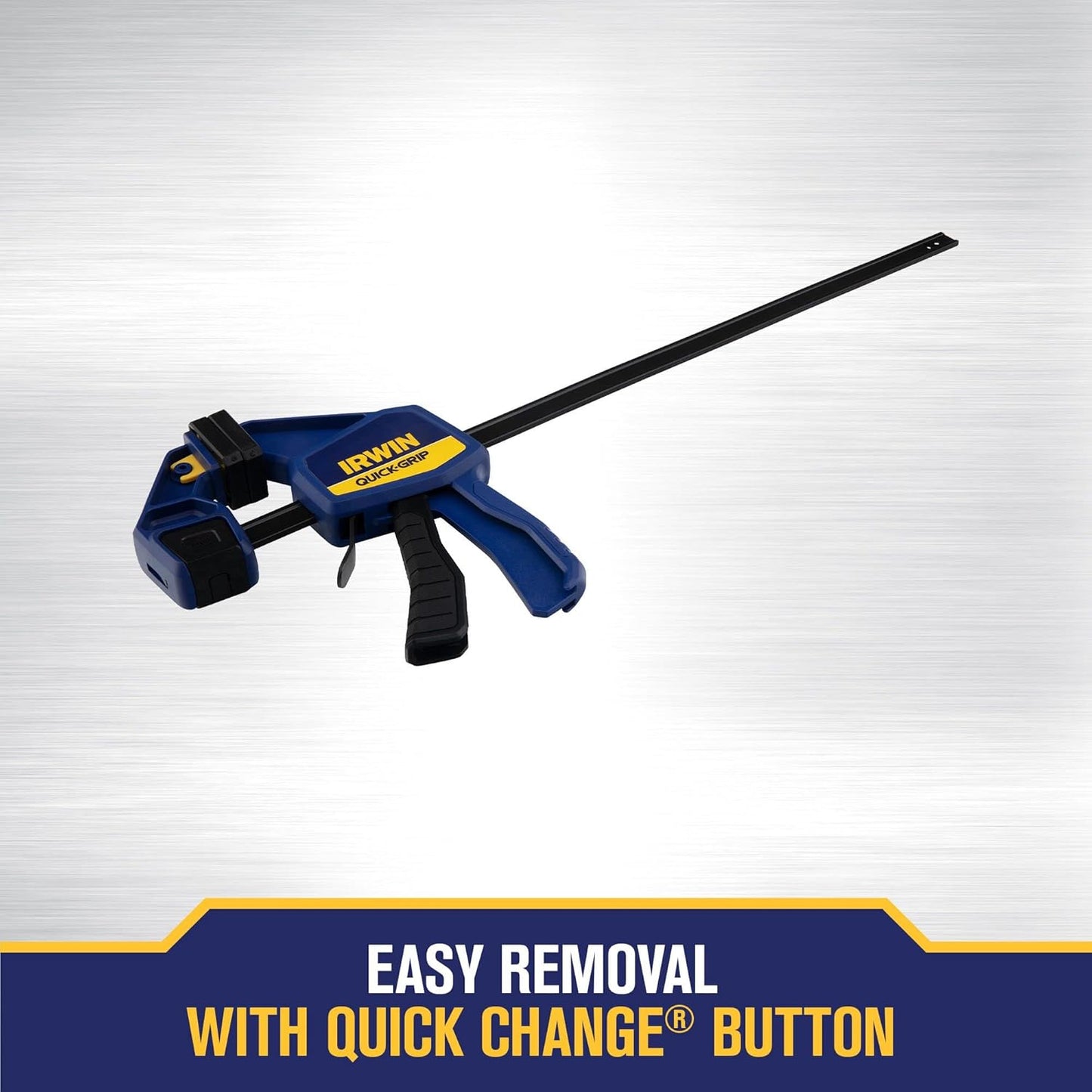 18-Inch IRWIN QUICK-GRIP Bar Clamp, One-Handed Operation, Medium-Duty Strength