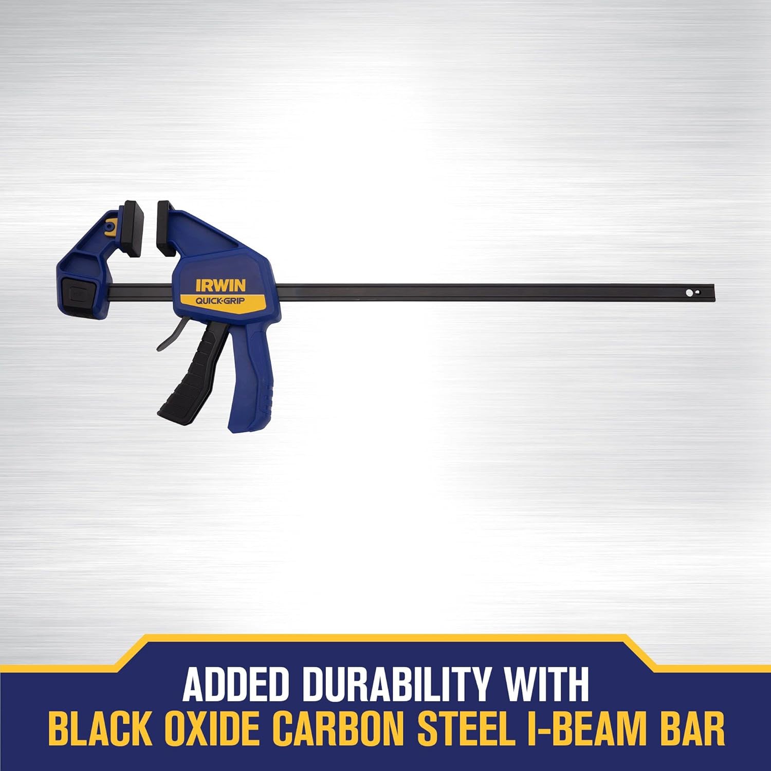 18-Inch IRWIN QUICK-GRIP Bar Clamp, One-Handed Operation, Medium-Duty Strength