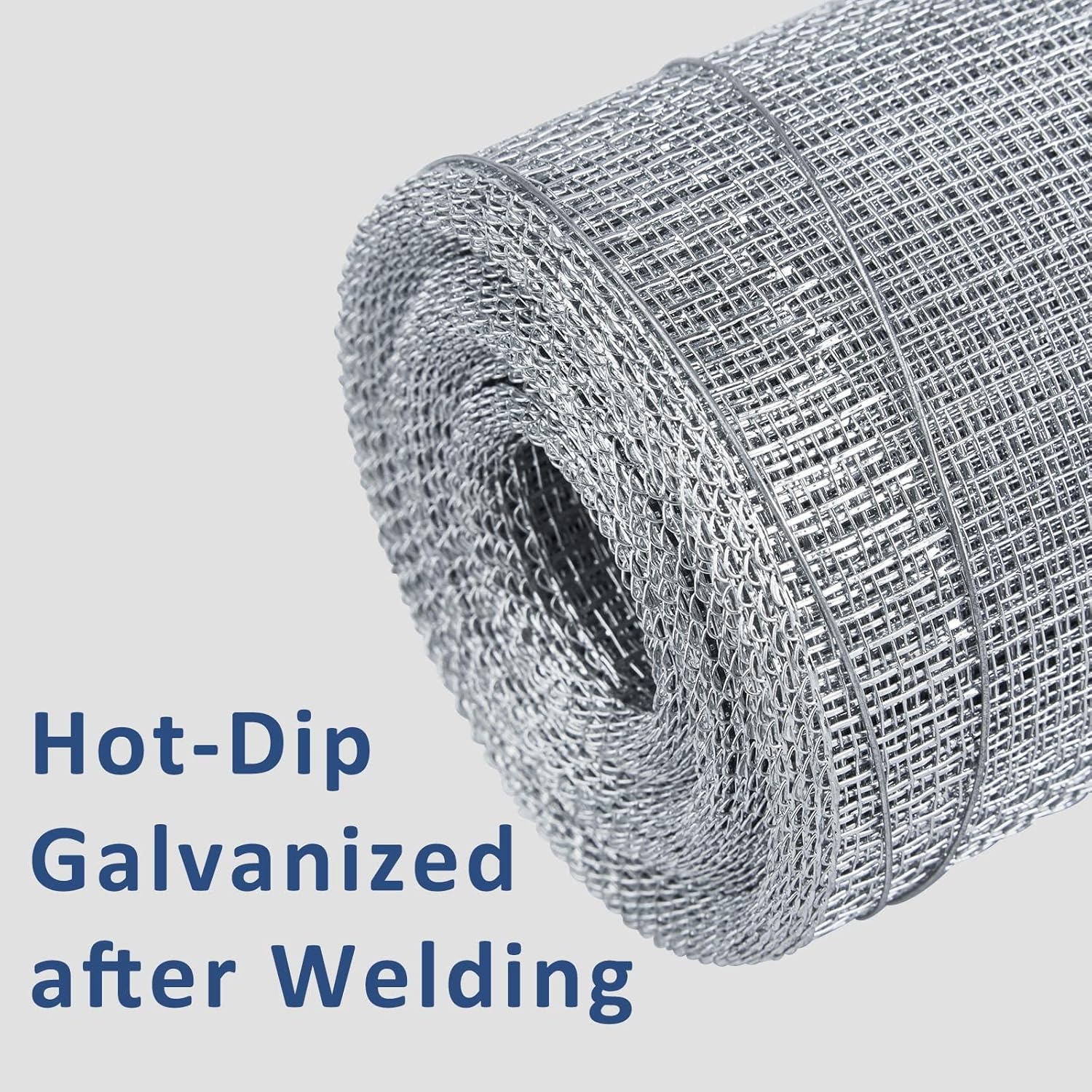 1/8 inch Mesh Hardware Cloth Roll 36in. x 10ft. - 27 Gauge Galvanized Wire Mesh for Bee Screen, Chicken Coops, Craft Projects