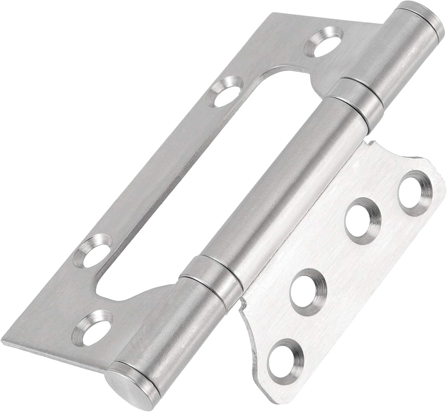 18 Pack 4 x 3 Inch Stainless Steel Non Mortise Door Hinges with Mounting Screws, Brushed Surface Silver Finish - 9 Pairs