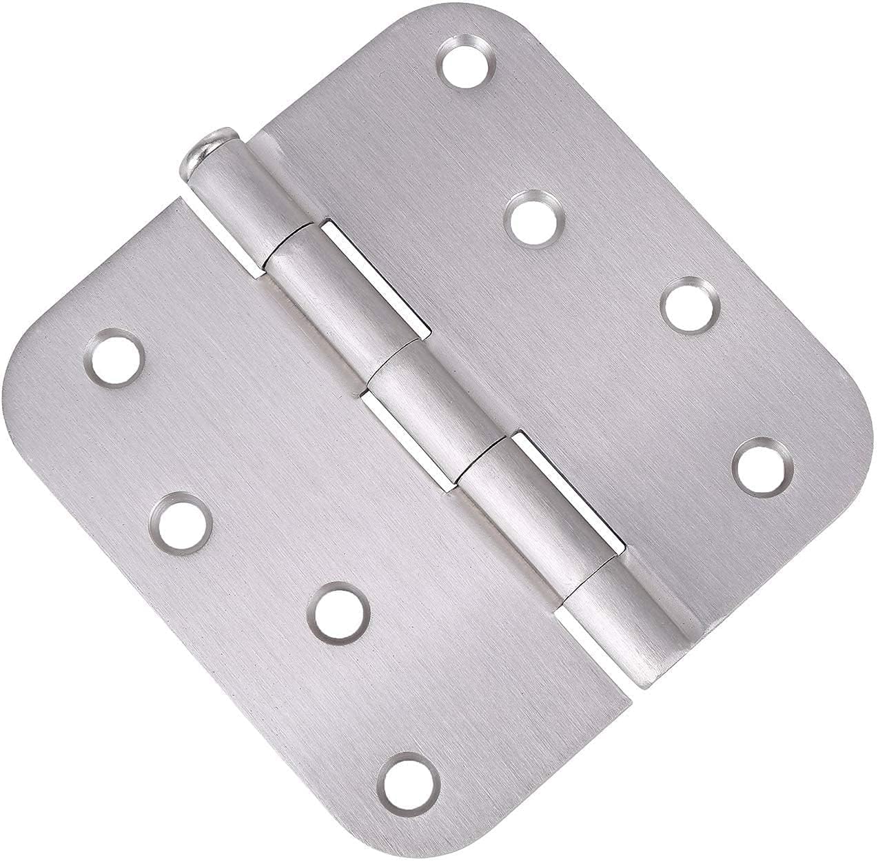 18 Pack of 4 Inch Satin Nickel Finish Door Hinges for Residential & Commercial Use with Reversible Design