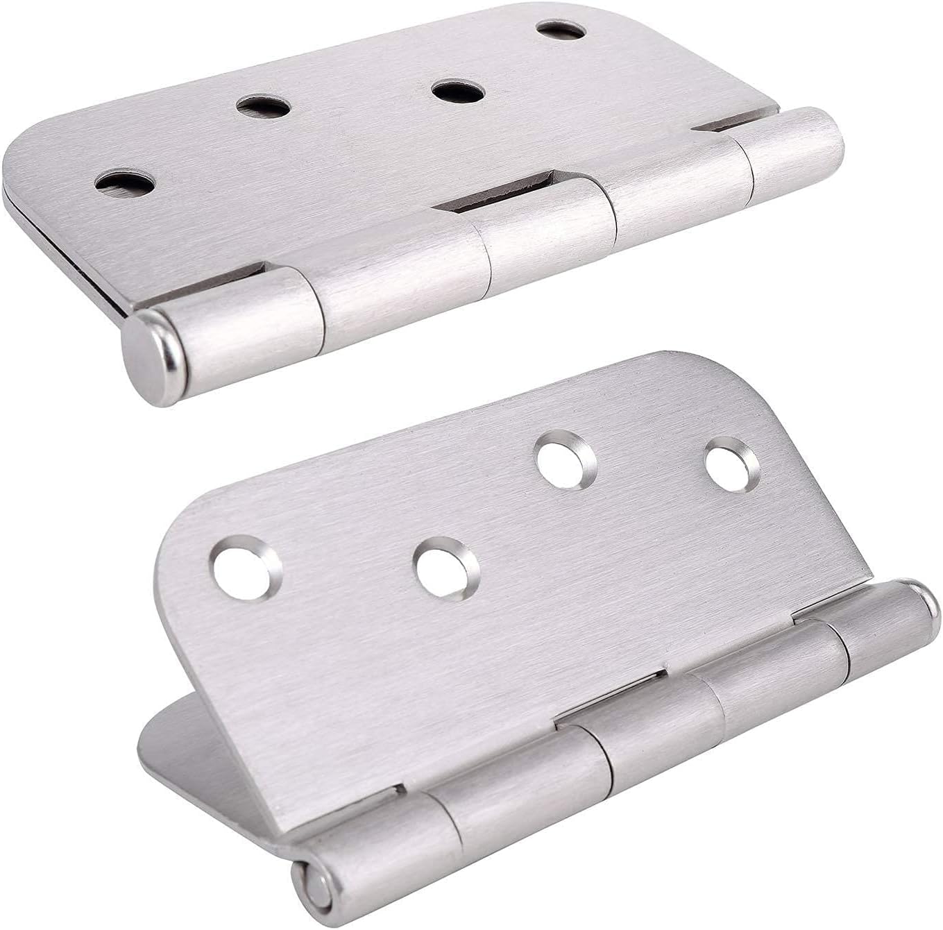 18 Pack of 4 Inch Satin Nickel Finish Door Hinges for Residential & Commercial Use with Reversible Design