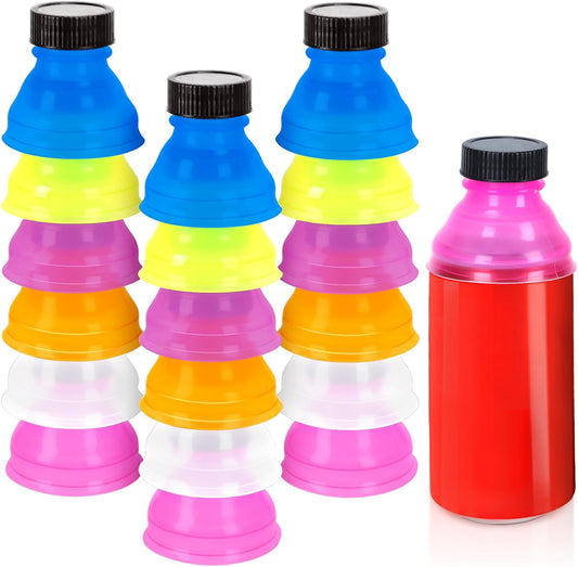 18 PCS Colorful Clear Soda Can Lids - Reusable Bottle Fizz Caps for Beer, Soda, and Drinks - Preserve Freshness and Carbonation - Ideal for Picnics and Parties