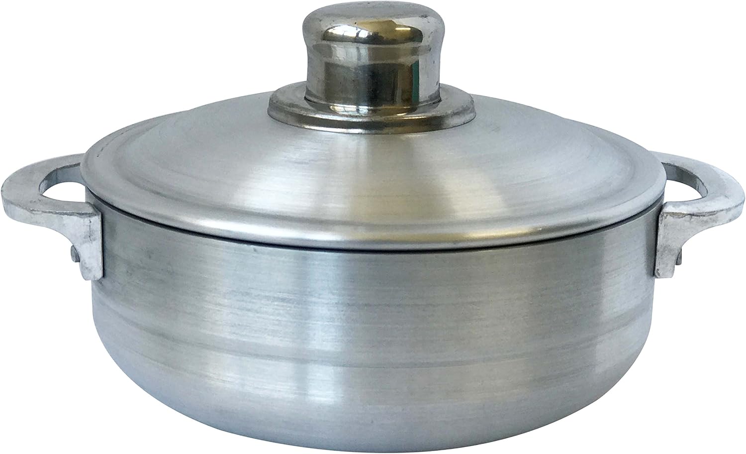 1.8 Quart Wee's Beyond Heavy Gauge Caldero Dutch Oven with Aluminum Lid in Silver - Durable and Versatile Pot