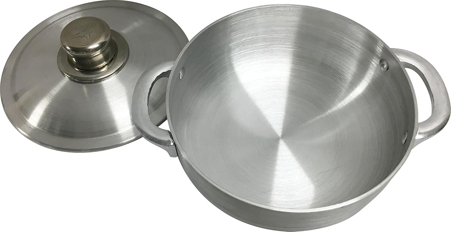 1.8 Quart Wee's Beyond Heavy Gauge Caldero Dutch Oven with Aluminum Lid in Silver - Durable and Versatile Pot