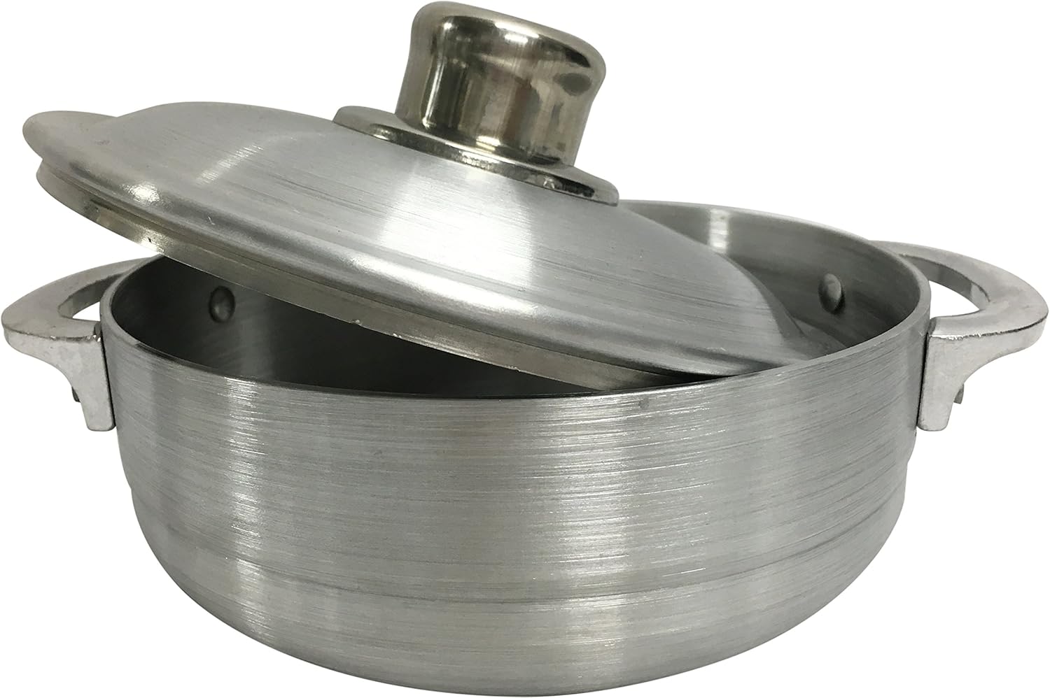 1.8 Quart Wee's Beyond Heavy Gauge Caldero Dutch Oven with Aluminum Lid in Silver - Durable and Versatile Pot