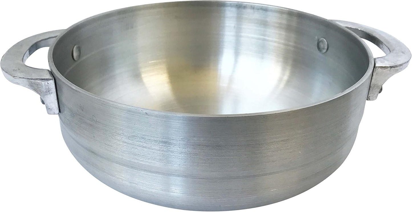 1.8 Quart Wee's Beyond Heavy Gauge Caldero Dutch Oven with Aluminum Lid in Silver - Durable and Versatile Pot