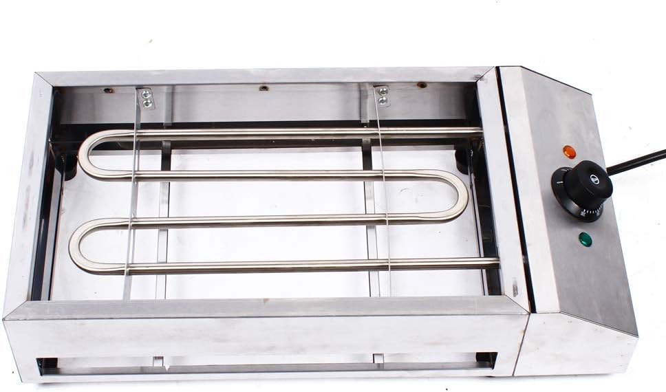 1800W Commercial Electric Grill Smokeless Grill with Adjustable Temperature - Stainless Steel BBQ Cooking Griddle for Families, Barbecue Stores, & Restaurants