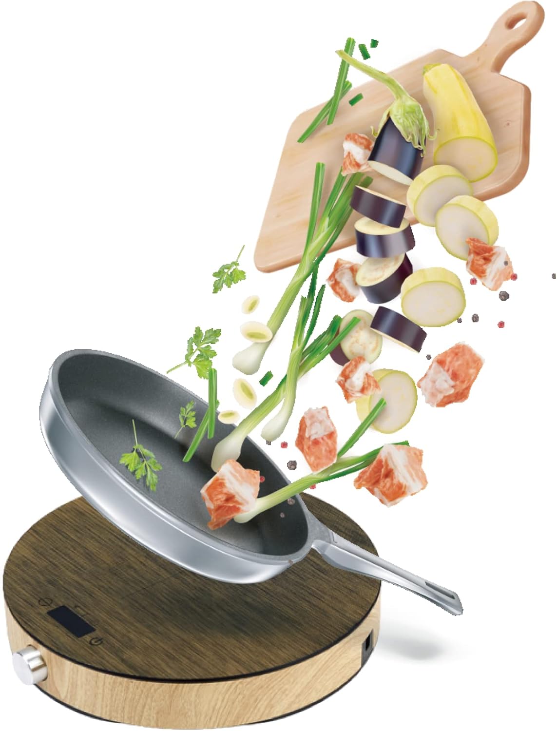 1800W Induction Cooktop Countertop Burner with 3 Hour Timer - LP Living Plus