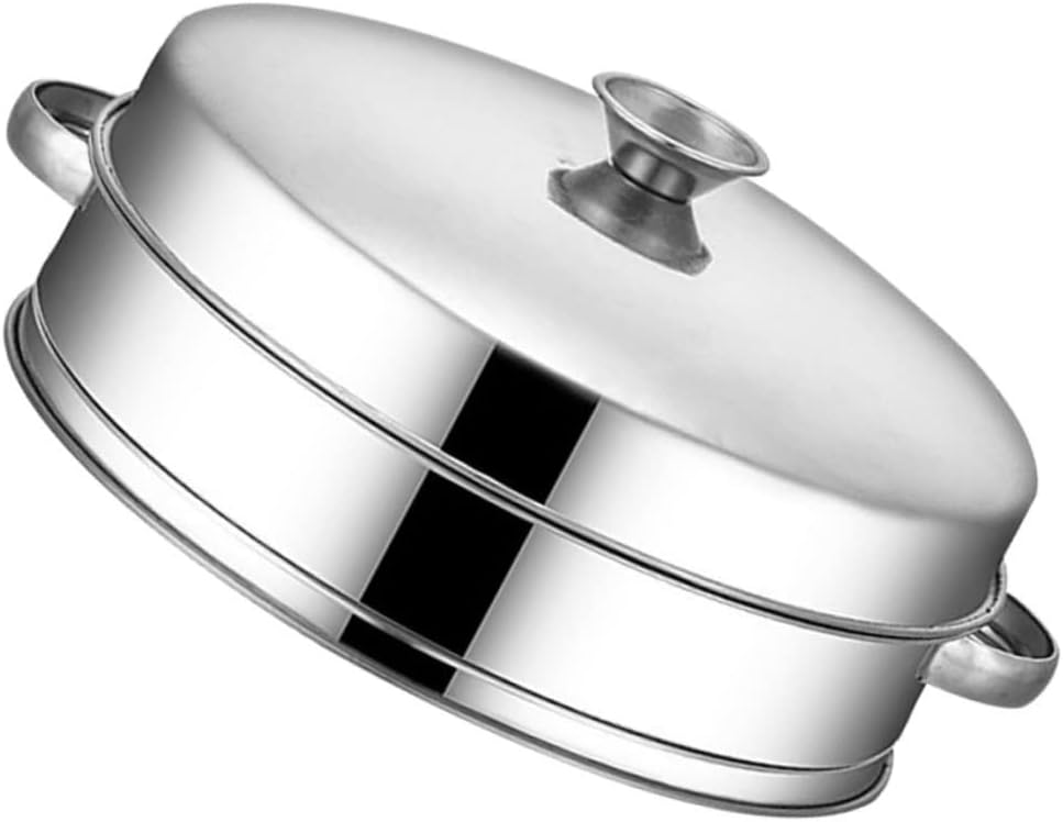 18cm Zerodeko Steamer Basket with Lid - Ideal for Steaming Dim Sum, Dumplings, Buns, and Vegetables - Kitchen Cooking Accessory