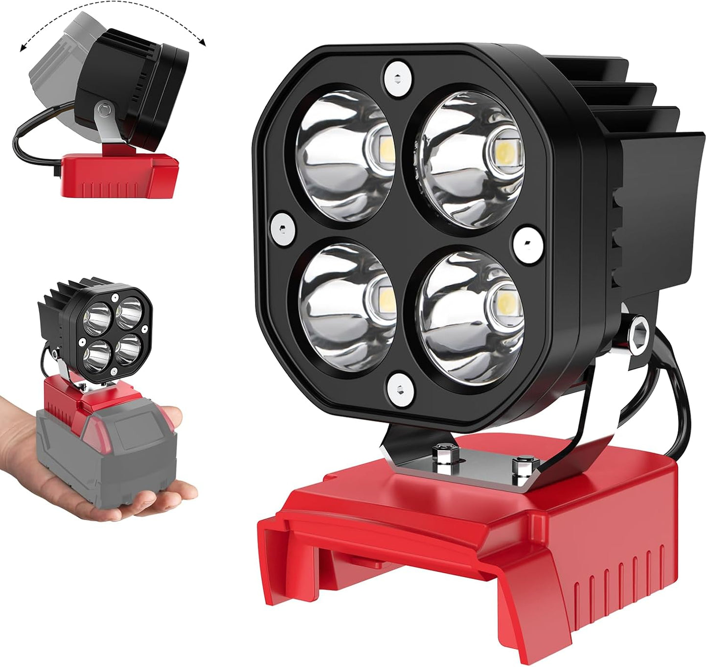 18V to 12V Step Down Converter + LED Work Light Combo Pack - 2 Items Total