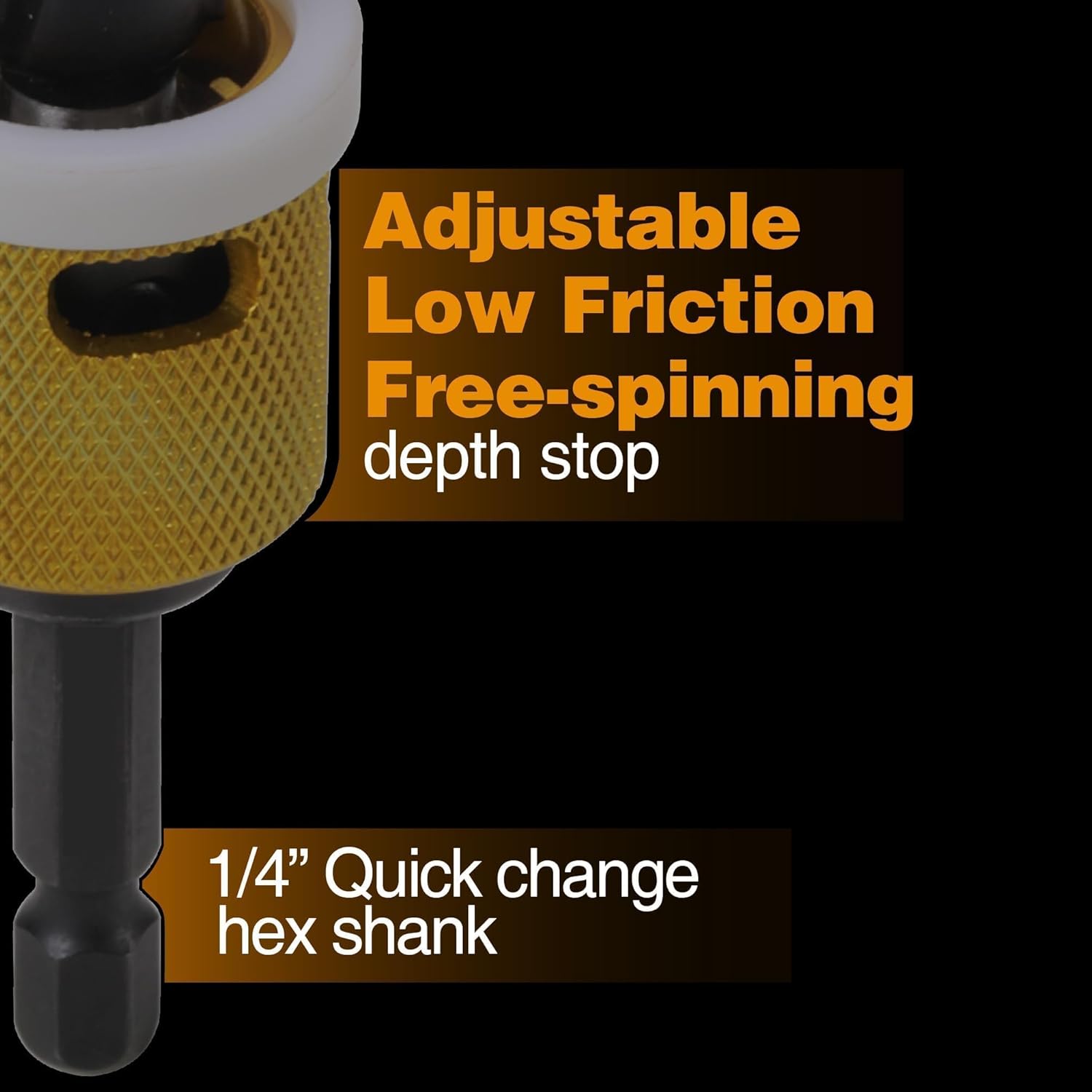 1/8"x3/8" Carbide Tipped Countersink Drill Bit Set with Depth Stop and Quick Change Hex Shank - Ideal for Wood, Plastic, and Woodworking