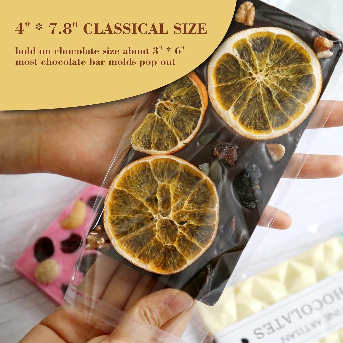 190PCS Chocolate Candy Bar Packaging Wrappers Set with Self Adhesive Bags and Stickers for DIY Chocolate Lovers