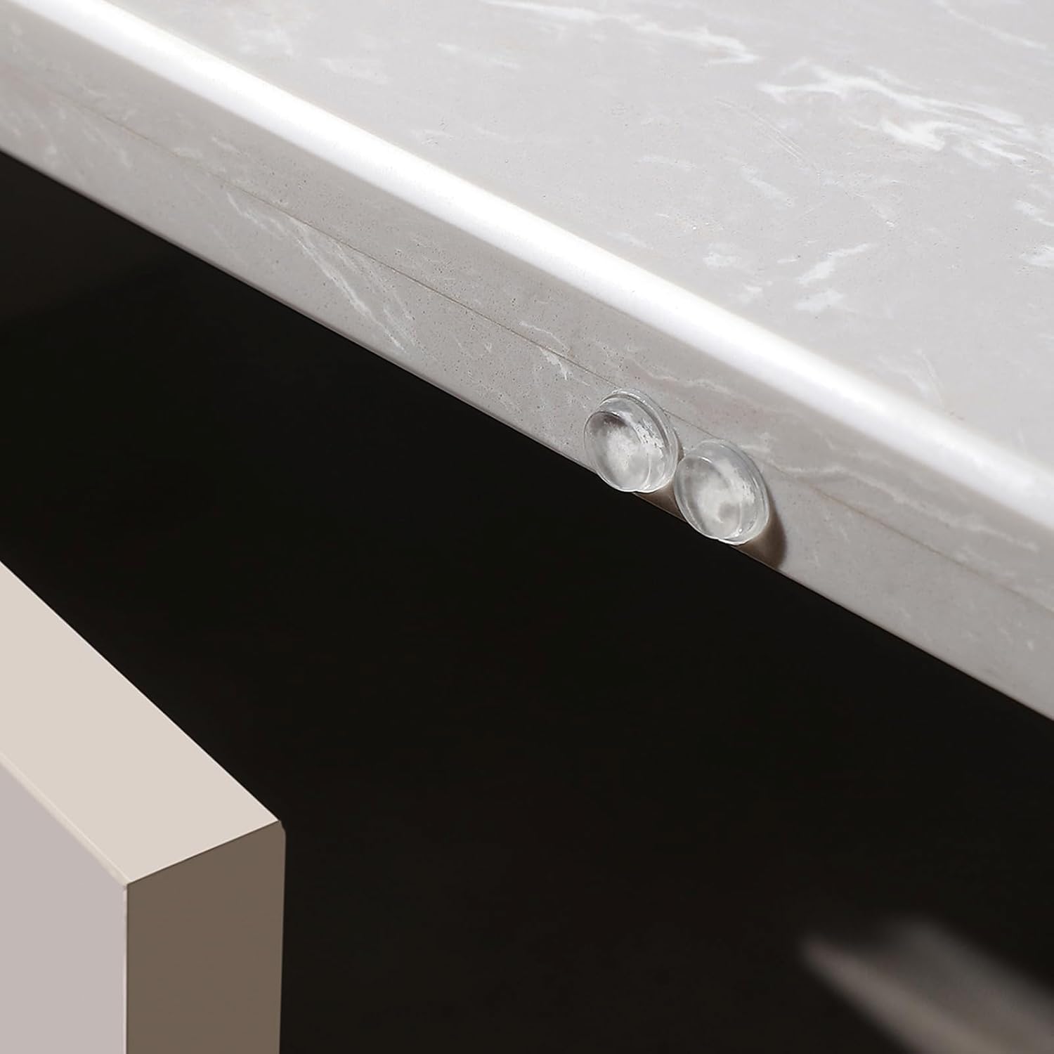 192Pcs Soft Self-Adhesive Clear Rubber Cabinet Bumpers for Furniture - Noise Reducing Silicone Dots for Cabinet Doors - Extremely Durable