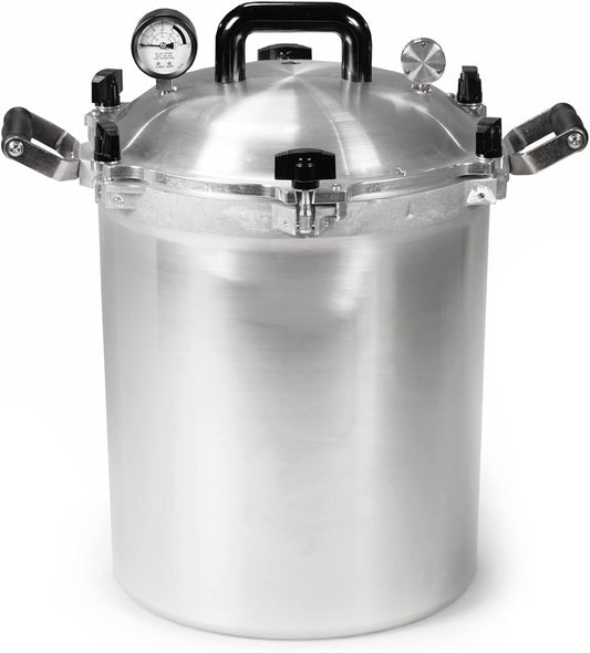 1930 All American 30qt Pressure Cooker/Canner (The 930) - Metal-to-Metal Seal - Easy Open/Close - Gas/Electric Stove - USA Made