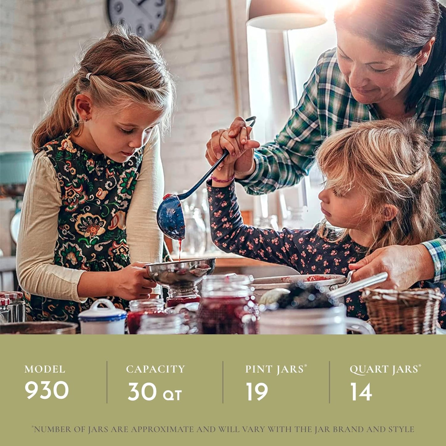 1930 All American 30qt Pressure Cooker/Canner (The 930) - Metal-to-Metal Seal - Easy Open/Close - Gas/Electric Stove - USA Made