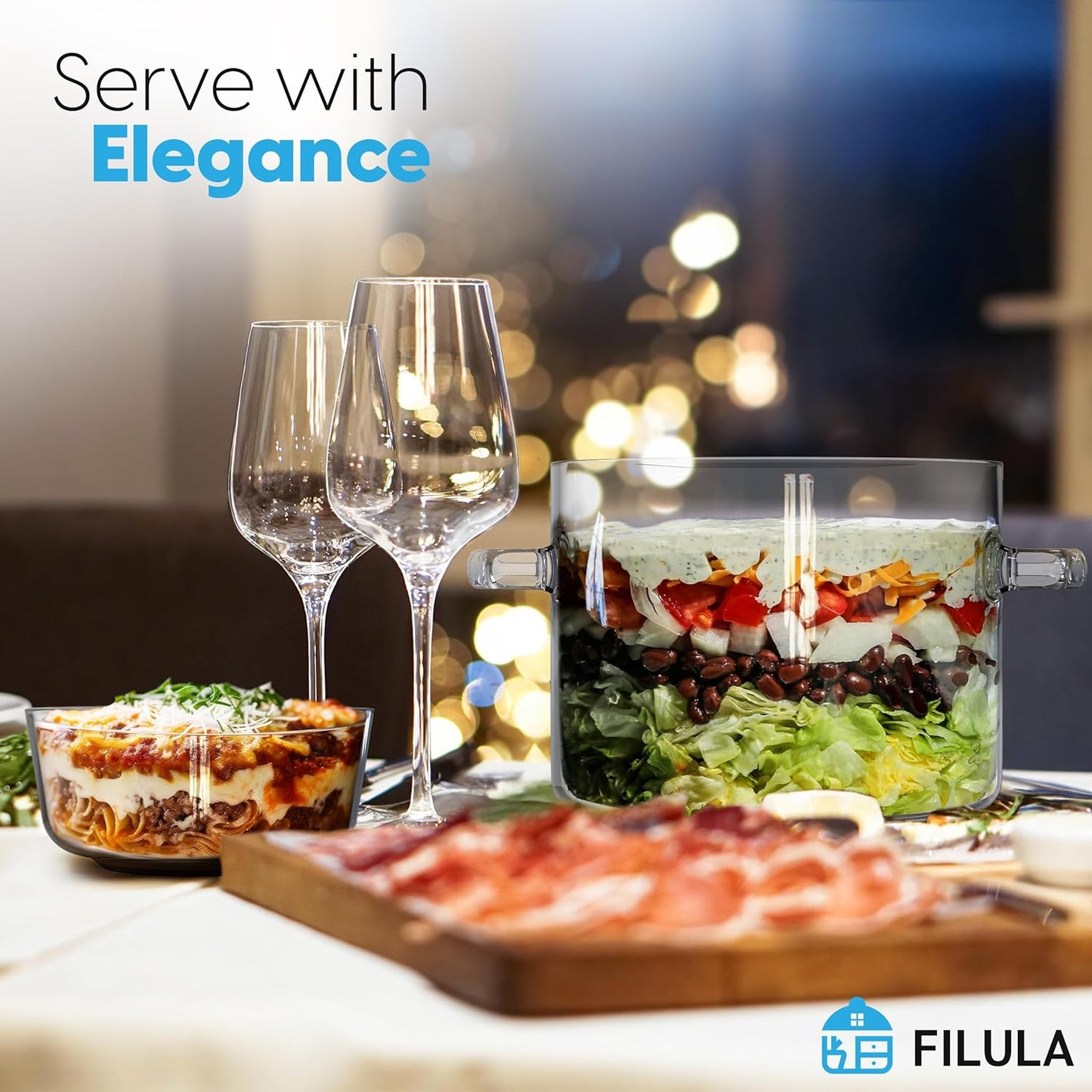 1.9L Heat-Resistant Glass Pot with Lid for Stove Cooking - Glass Saucepan with Bowl and Lid, Microwave & Dishwasher Safe