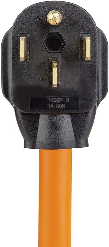 1FT STW 10/3 Heavy Duty Nema 14-50P 50-AMP Plug Male to 6-20R/6-15R Adapter