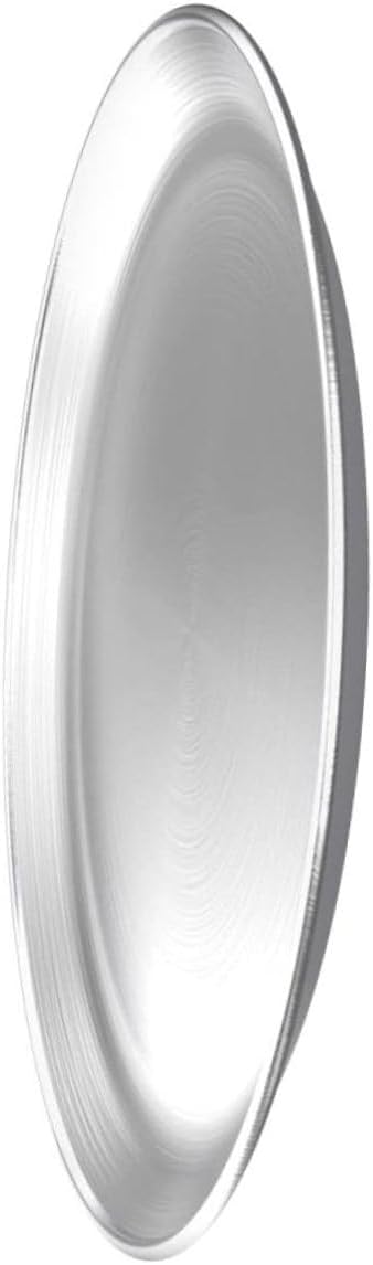 1pc Round Pizza Plate Oven Tray Non-Stick Bake Crisper Baking Pan - Stainless Steel Serving Tray for Home & Restaurant Use