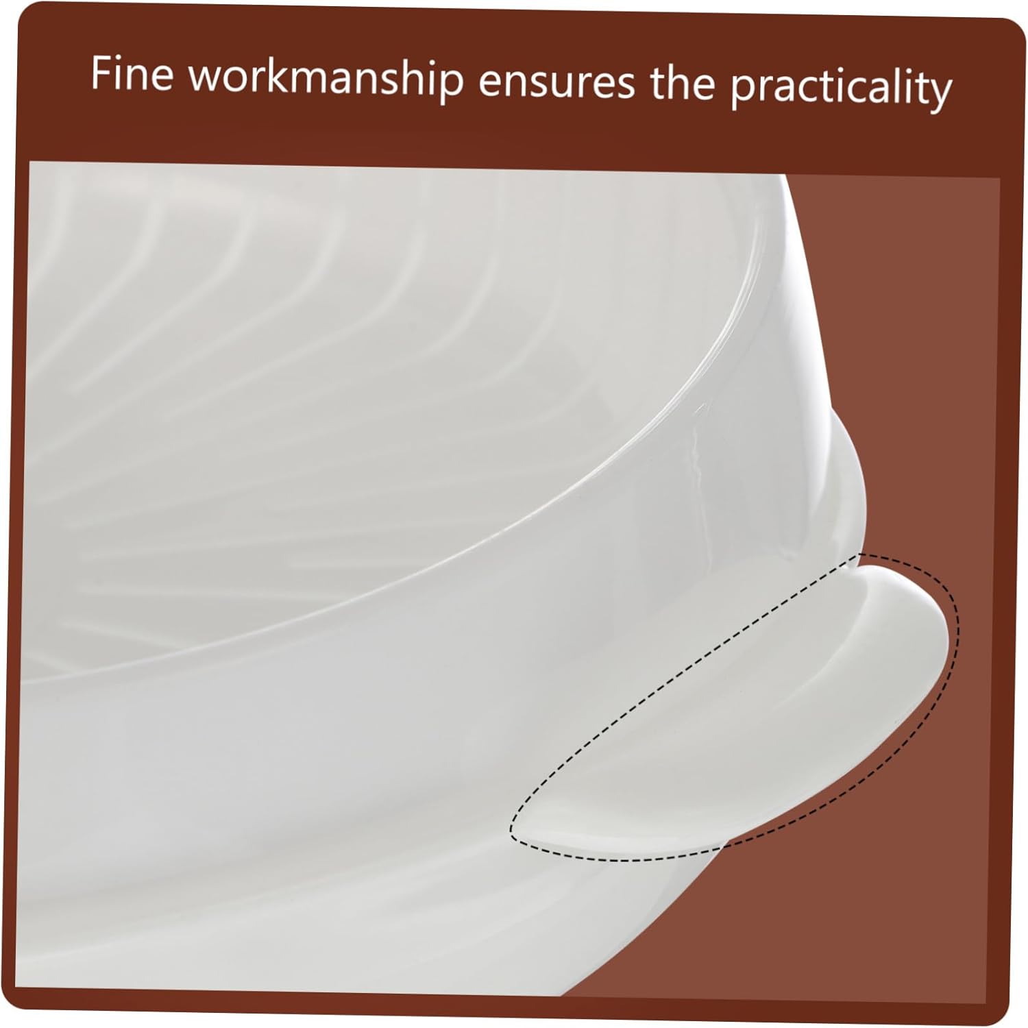 1pc Steamer Prep Bowls with Lids, Oven Liner, Noodle Pot, Air Fryer, Toaster Oven Accessories - White Plastic Cookware