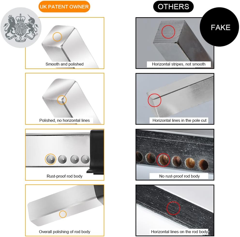 2" HeavenBird Barn Door Lock with 5 Keys - Double Sided Fence Gate Latch for Wooden Garden Gate, Right & Left Door