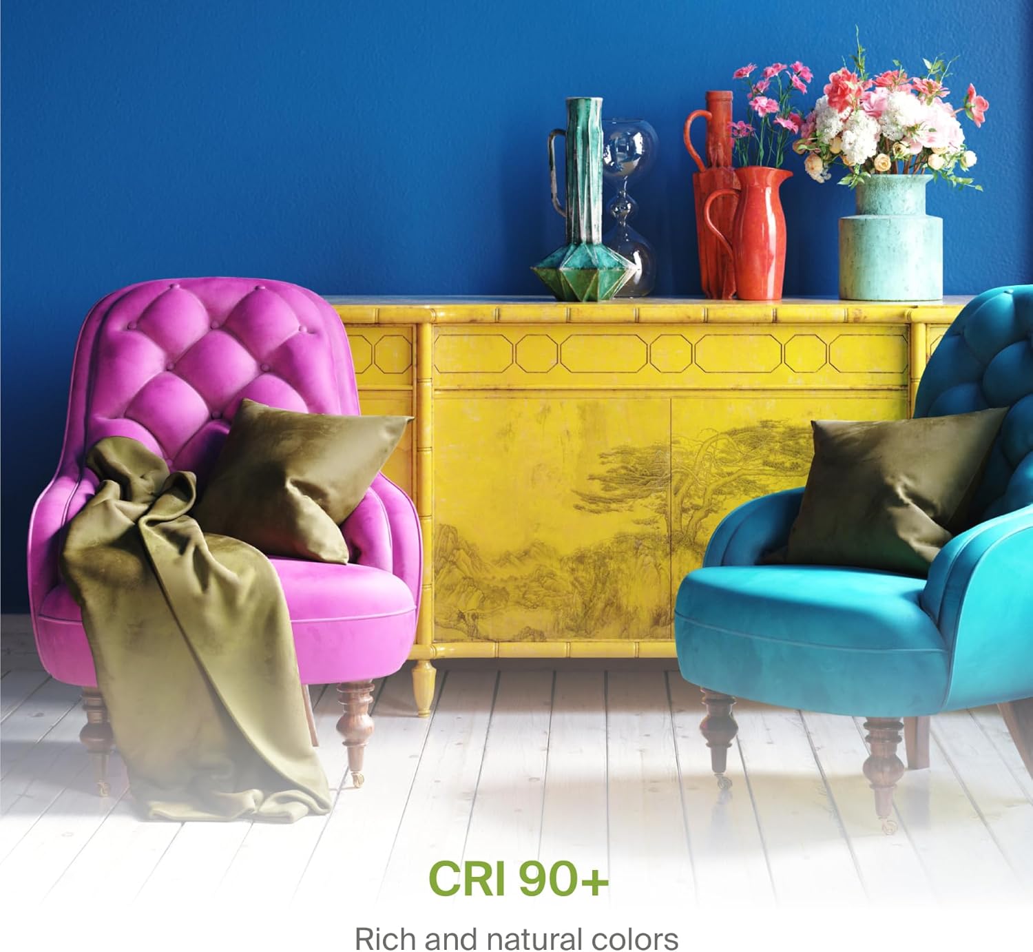 2 Inch Round LED Downlight with 5 CCT Options, Dimmable Canless Recessed Lighting for Ceiling - 15W 120V, CRI 90+, IC Rated, ETL Listed, Energy Star Certified, Smooth Reflector - White