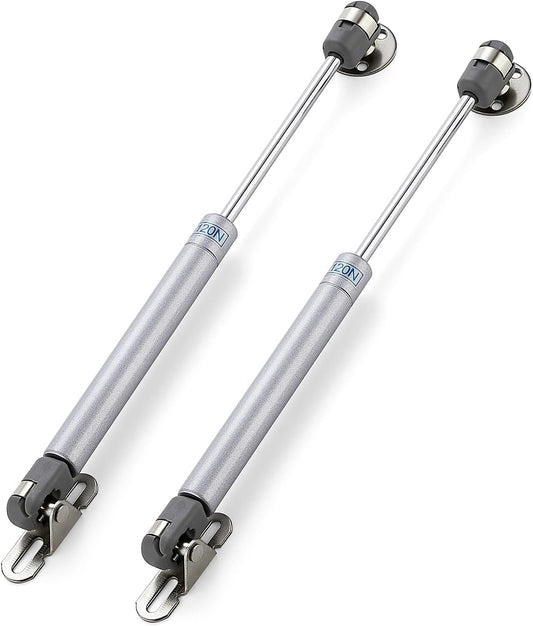 2-Pack 10 Inch Gas Strut Lift Supports for Cabinet Doors - 120N Soft Open Gas Shocks for Kitchen Cabinets