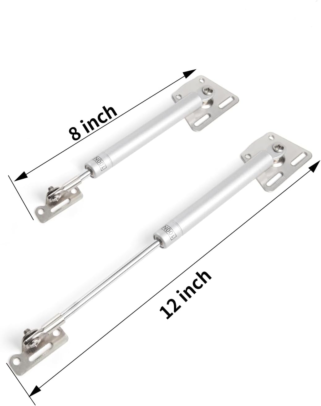 2 Pack 150N Gas Struts for Drop-Down Flap Lid - Slow Closing Mechanism for Desks, Cabinets, and Hatches - WildKart