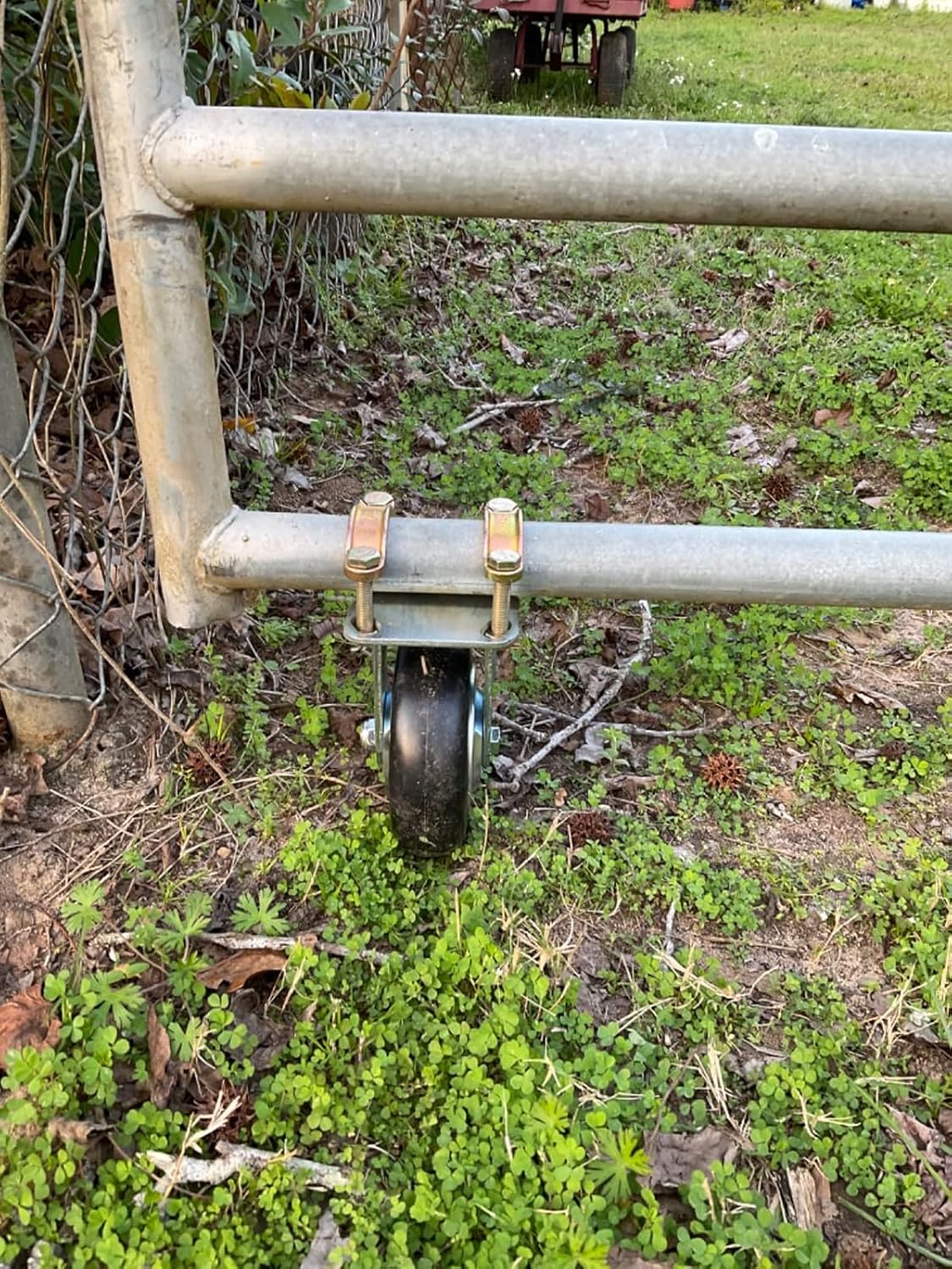 2 Pack 6" Farm Gate Wheels for Metal Tube Gate - Durable Fence Support Wheel