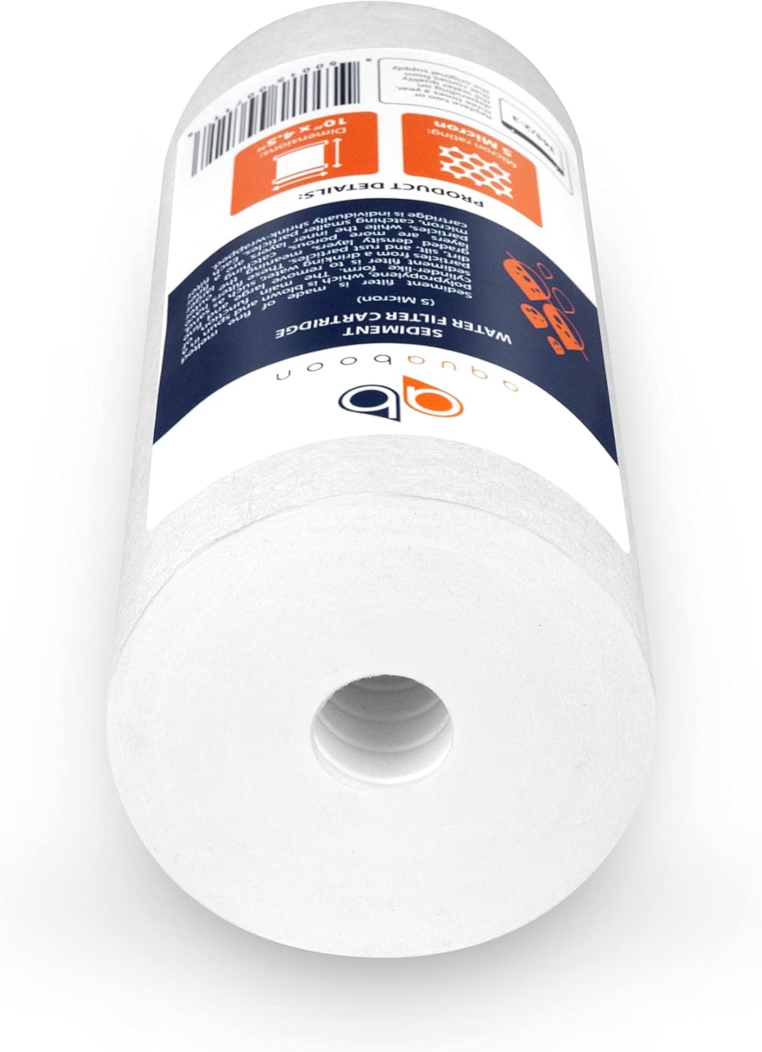 2-Pack Aquaboon 5 Micron Whole House Sediment Filter Cartridge - Compatible with DGD-5005, WFHD13001B, AP810 - 10 x 4.5 - Well Water Filter Replacement