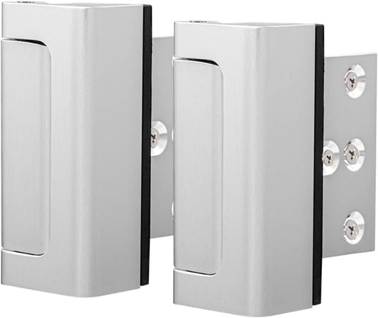 2 Pack BAOWEIJD Child Proof Door Reinforcement Lock for Inward Swinging Doors - Double Home Security Protection