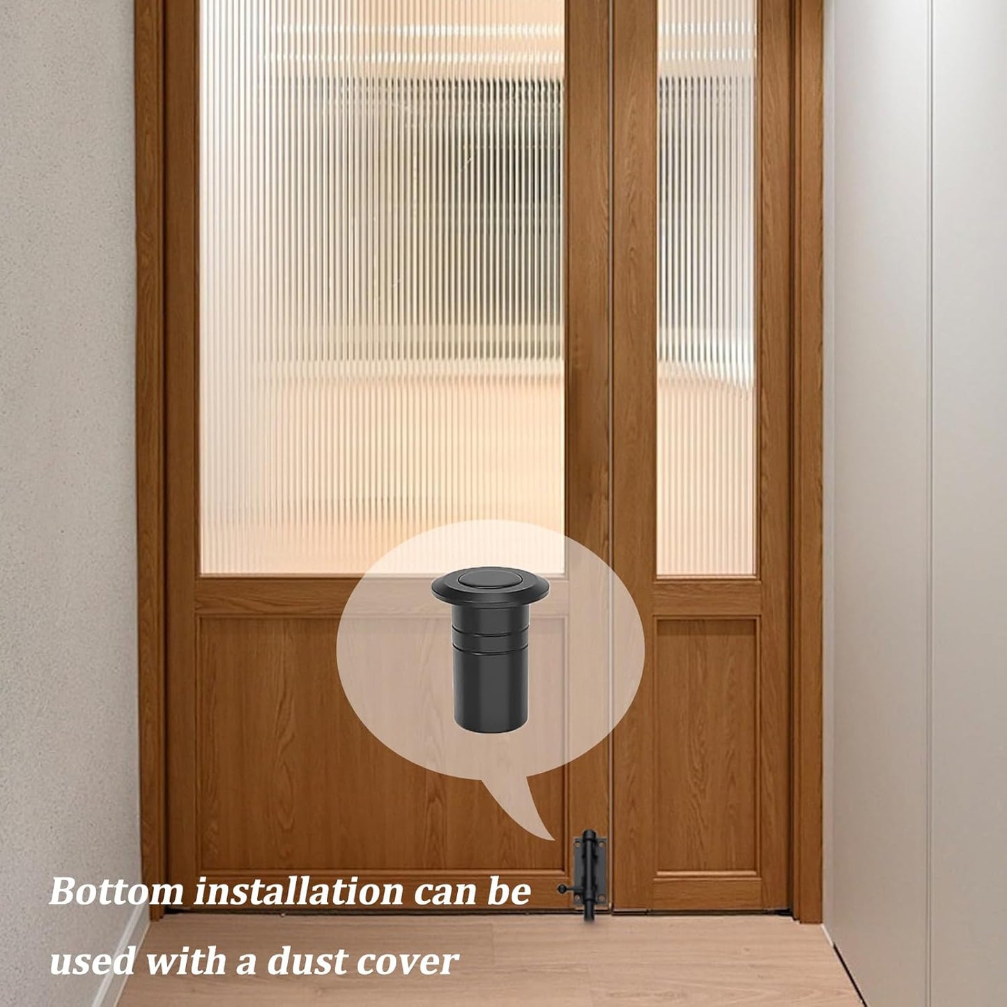 2-Pack Black Stainless Steel Sliding Bolt Locks - Ideal for Fences, Bathroom Doors, Barn Doors - Indoor/Outdoor