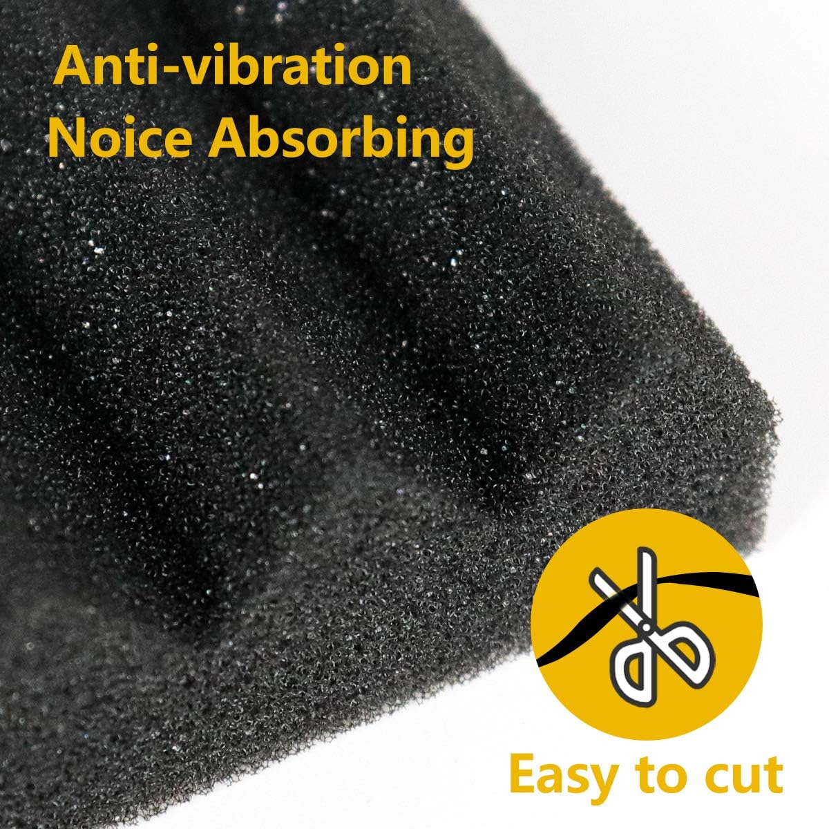 2-Pack Black Window Air Conditioner Foam Insulation Panels, Side Insulating Panel Kit - 17" x 9" x 7/8" - LBG Products