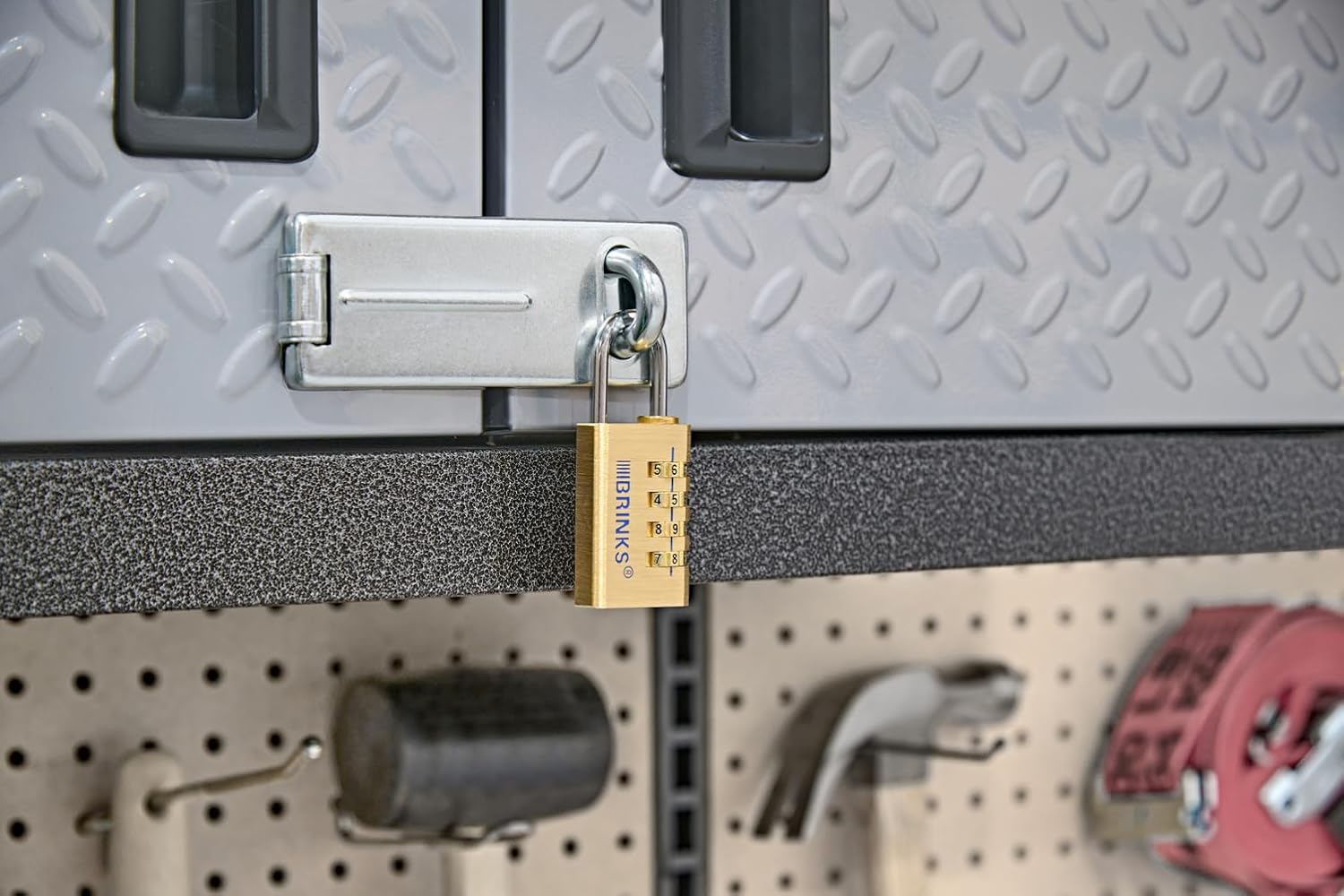 2 Pack BRINKS Security Bundle: 50mm Dial Combination Padlock & 30mm Solid Brass 4-Dial Resettable Padlock - Durable Indoor/Outdoor Locks