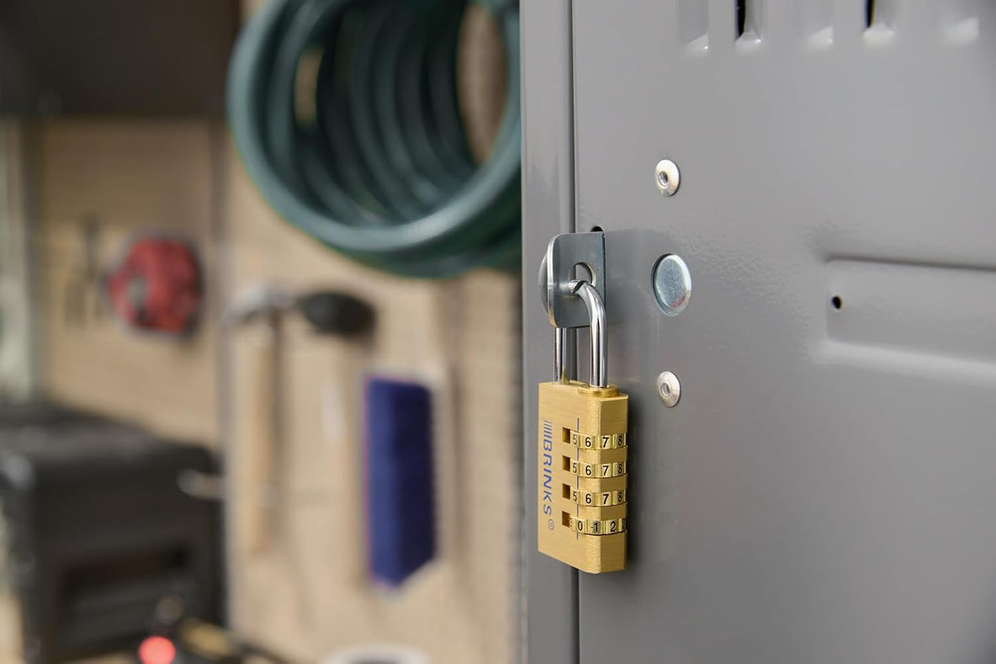 2 Pack BRINKS Security Bundle: 50mm Dial Combination Padlock & 30mm Solid Brass 4-Dial Resettable Padlock - Durable Indoor/Outdoor Locks