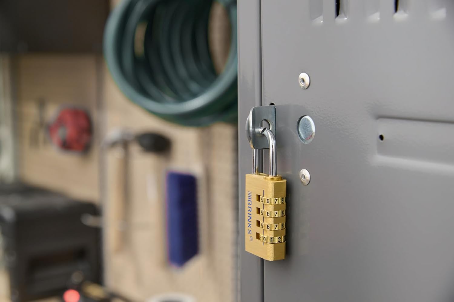 2 Pack BRINKS Security Bundle: 50mm Dial Combination Padlock & 30mm Solid Brass 4-Dial Resettable Padlock - Durable Indoor/Outdoor Locks