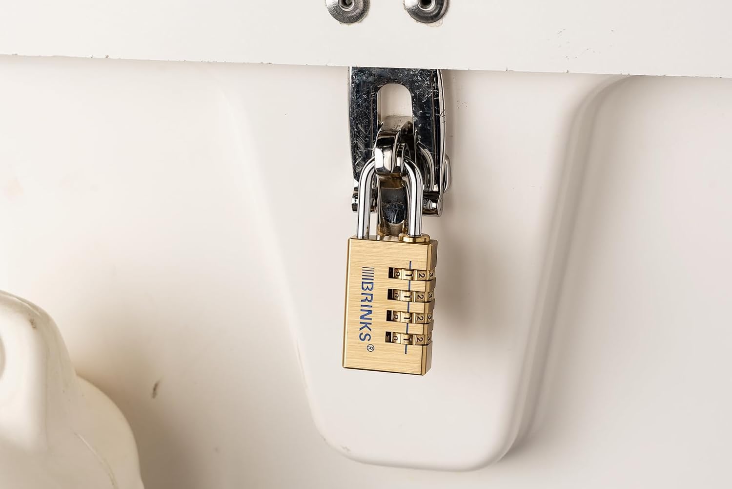 2 Pack BRINKS Security Bundle: 50mm Dial Combination Padlock & 30mm Solid Brass 4-Dial Resettable Padlock - Durable Indoor/Outdoor Locks