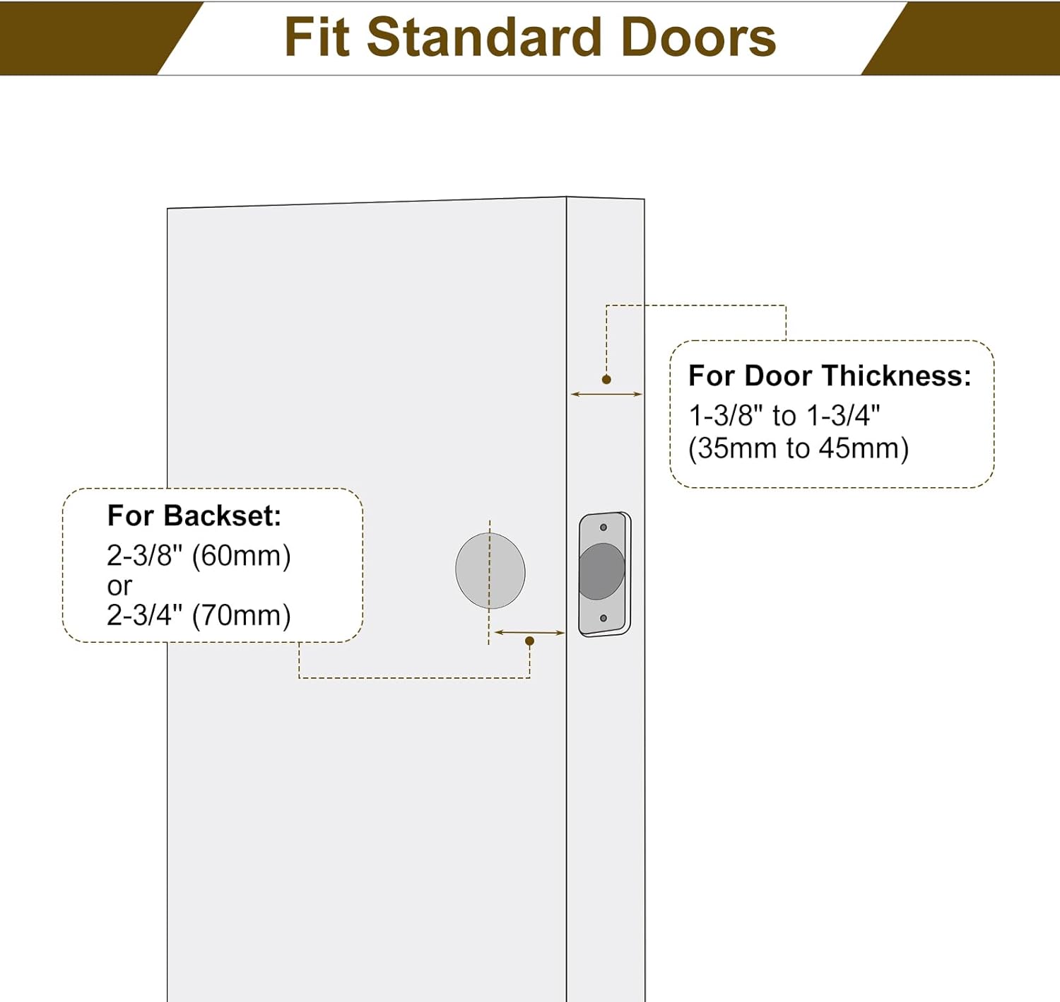 2 Pack Entry Door Knob and Deadbolt Lock Set - Keyed Alike Exterior Door Locksets for Entrance/Front Door - Satin Nickel