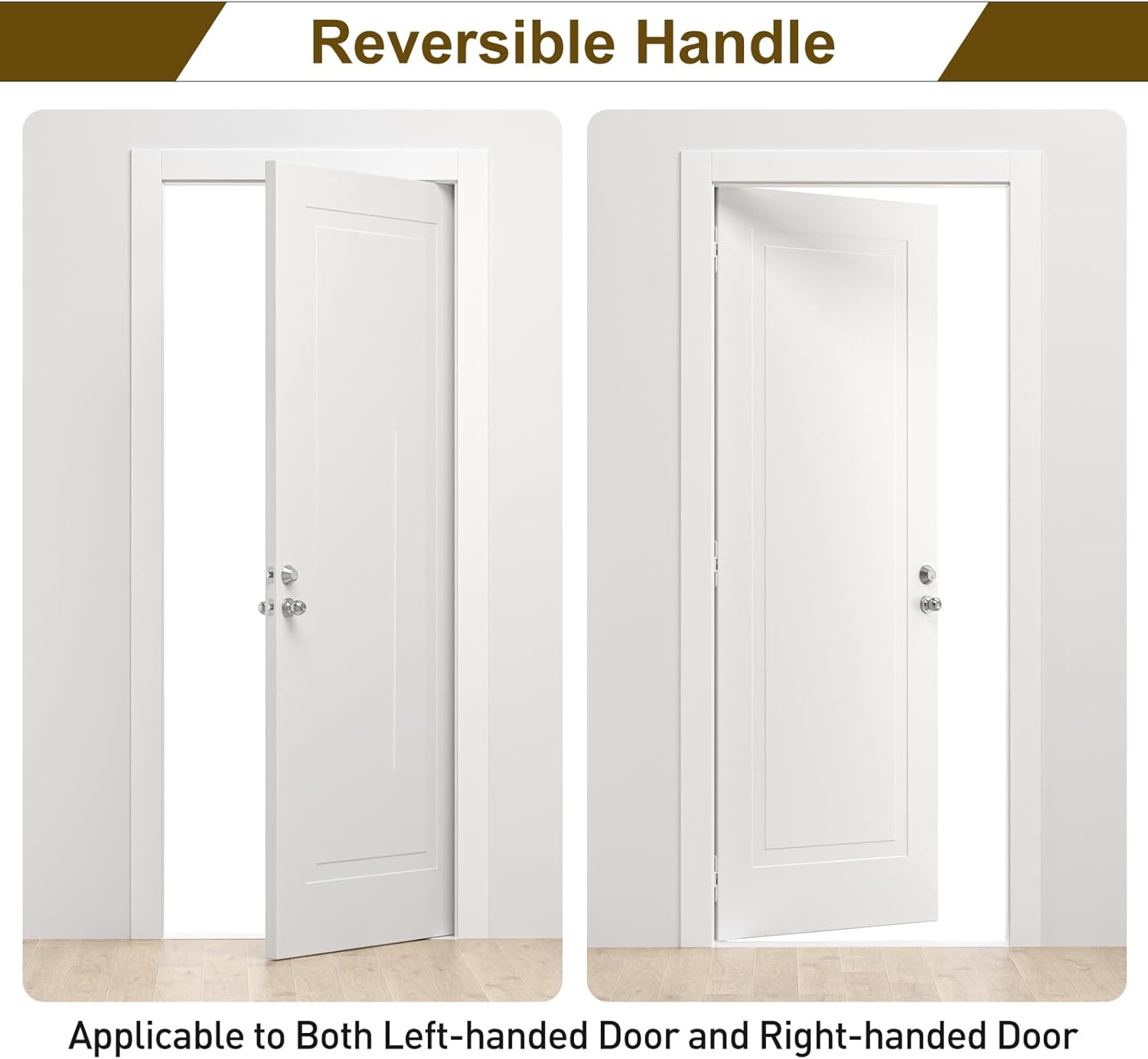 2 Pack Entry Door Knob and Deadbolt Lock Set - Keyed Alike Exterior Door Locksets for Entrance/Front Door - Satin Nickel