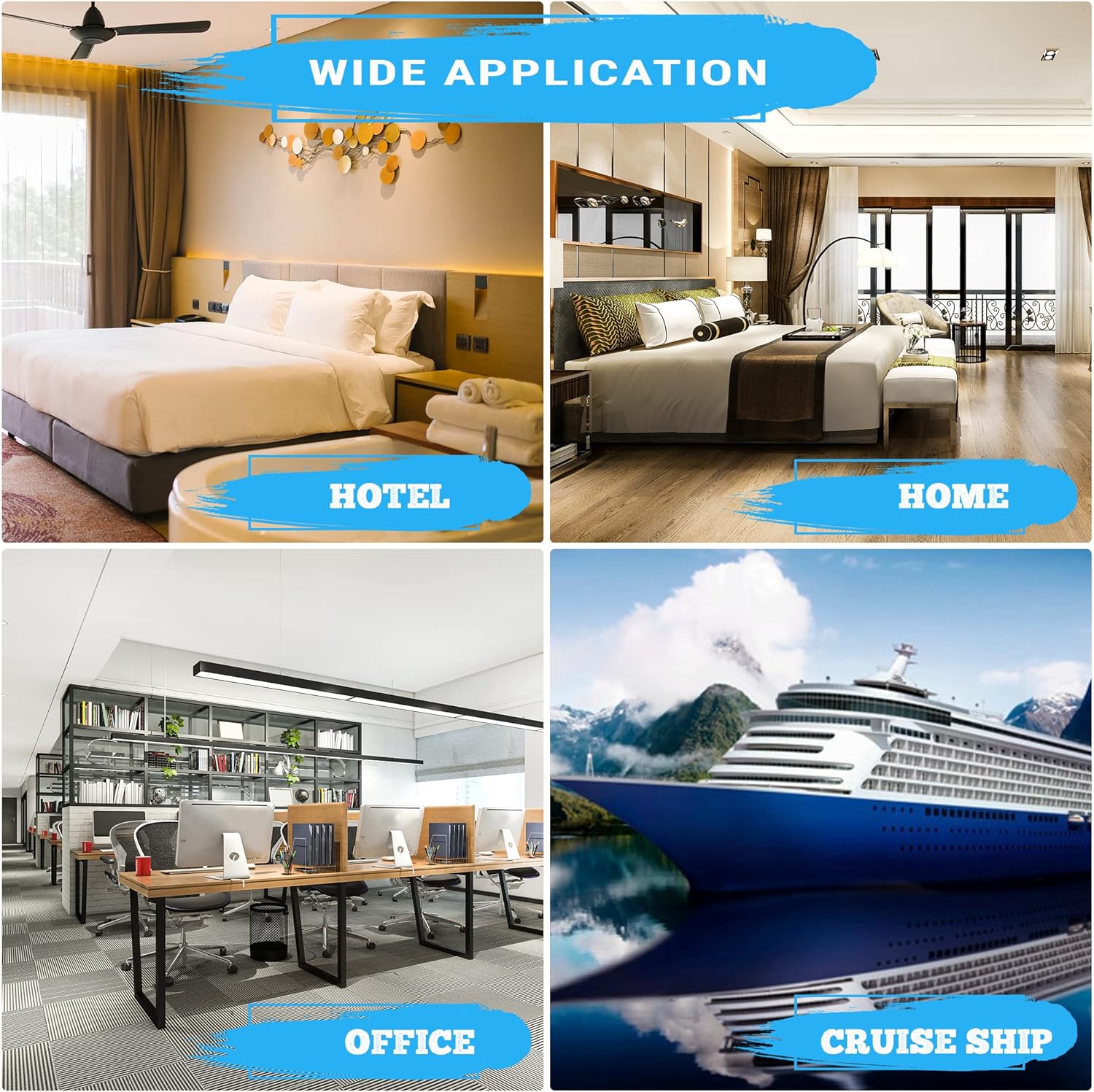 2-Pack European to US Plug Adapters, Unidapt EU to US Plug Adapters, 220V to 110V Converter for Europe to USA, Canada, Mexico