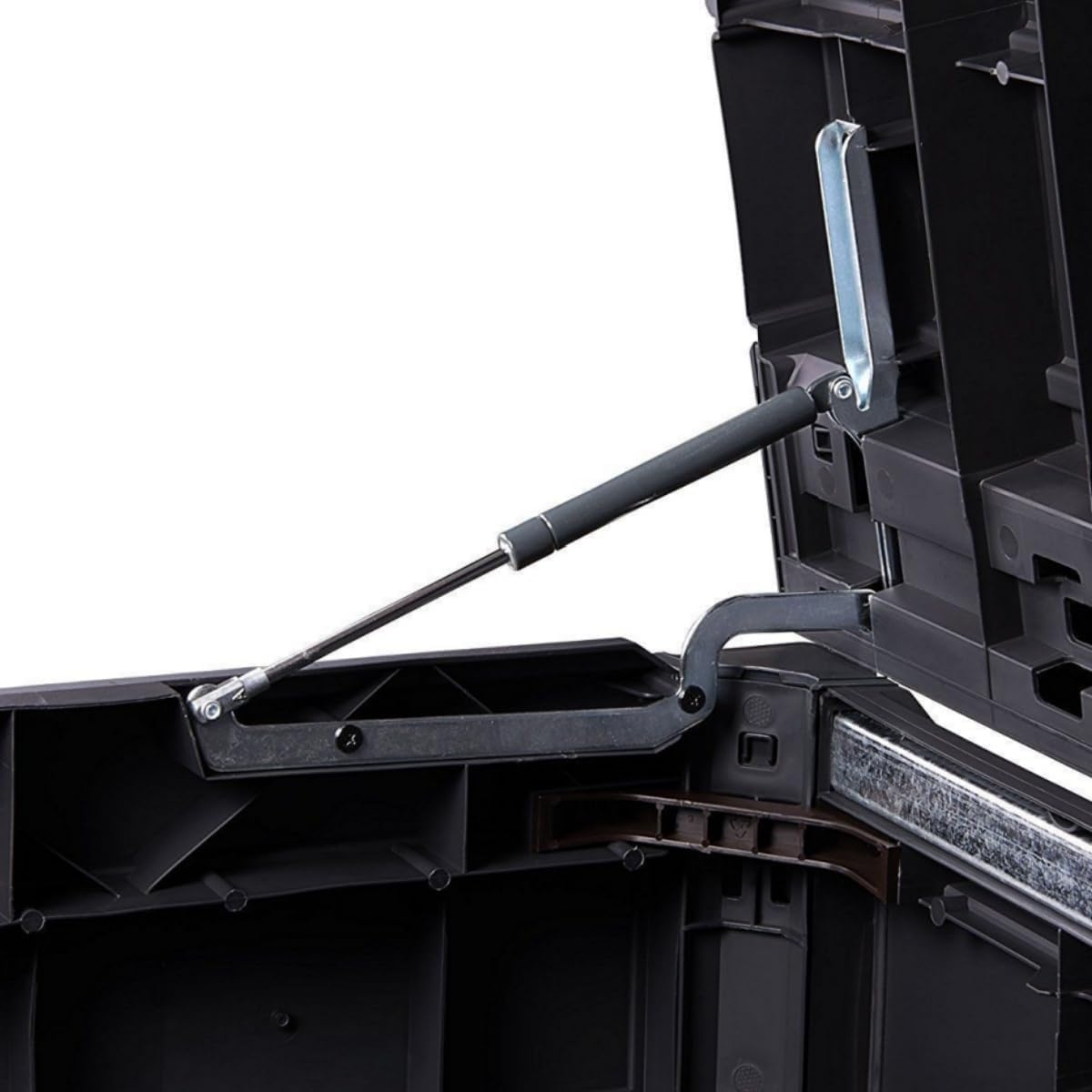 2-Pack Gas Strut Lid Support Hinges for Keter Deck Box - Replacement Parts for Keter Storage Box