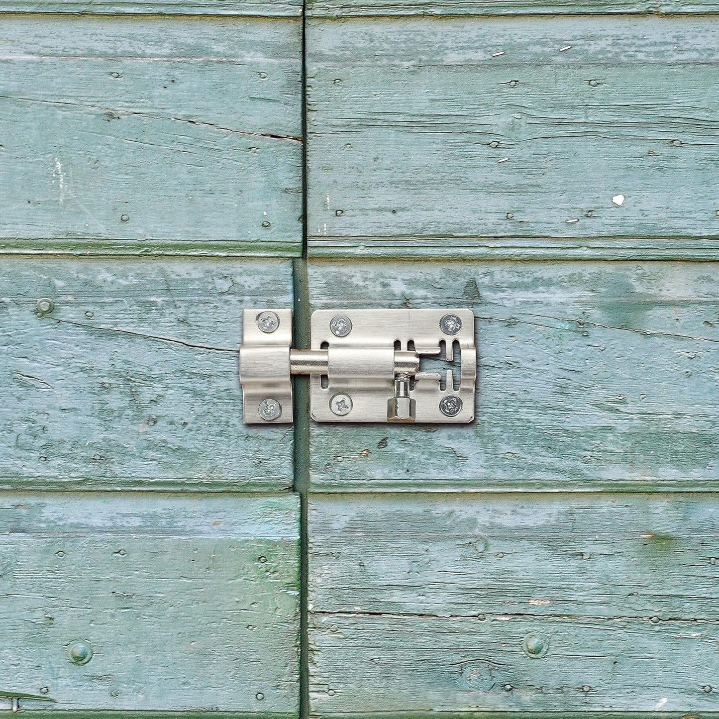 2 Pack Heavy Duty Stainless Steel Slide Latch Locks - 2 Inch Barrel Bolt Locks for Doors, Bedrooms, Chests, Cabinets, Windows, Fences - Includes Screws