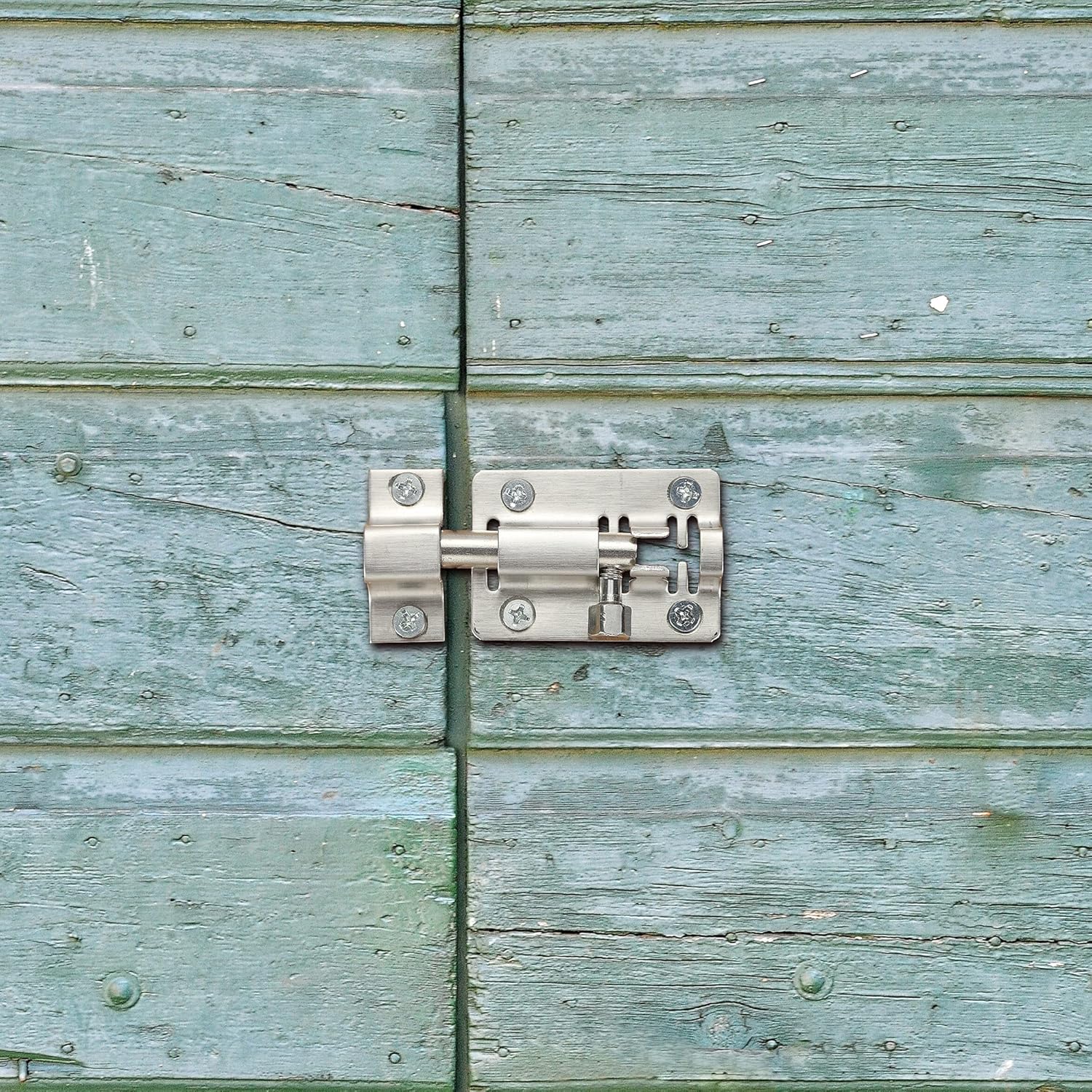 2 Pack Heavy Duty Stainless Steel Slide Latch Locks - 2 Inch Barrel Bolt Locks for Doors, Bedrooms, Chests, Cabinets, Windows, Fences - Includes Screws