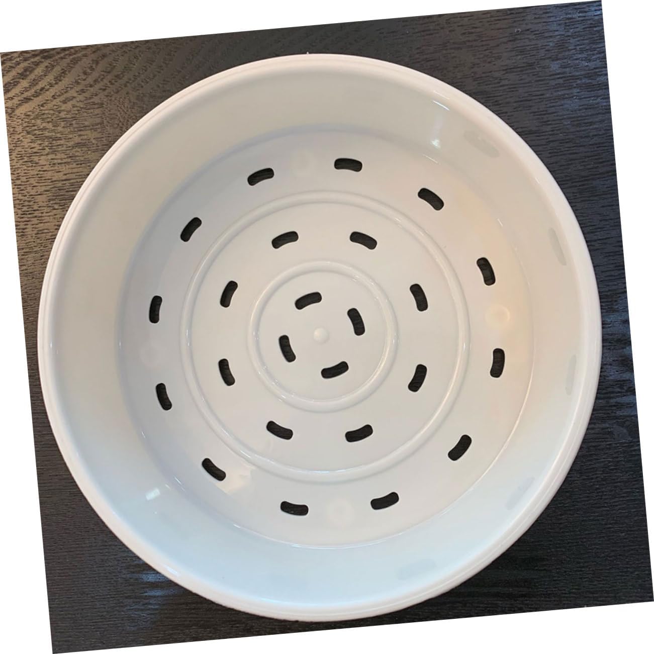 2-Pack KICHOUSE Steamer Baskets for Rice Cooker, Air Fryer, Microwave, Stove Top - White PP Steaming Tray Stand for Cooking Bun