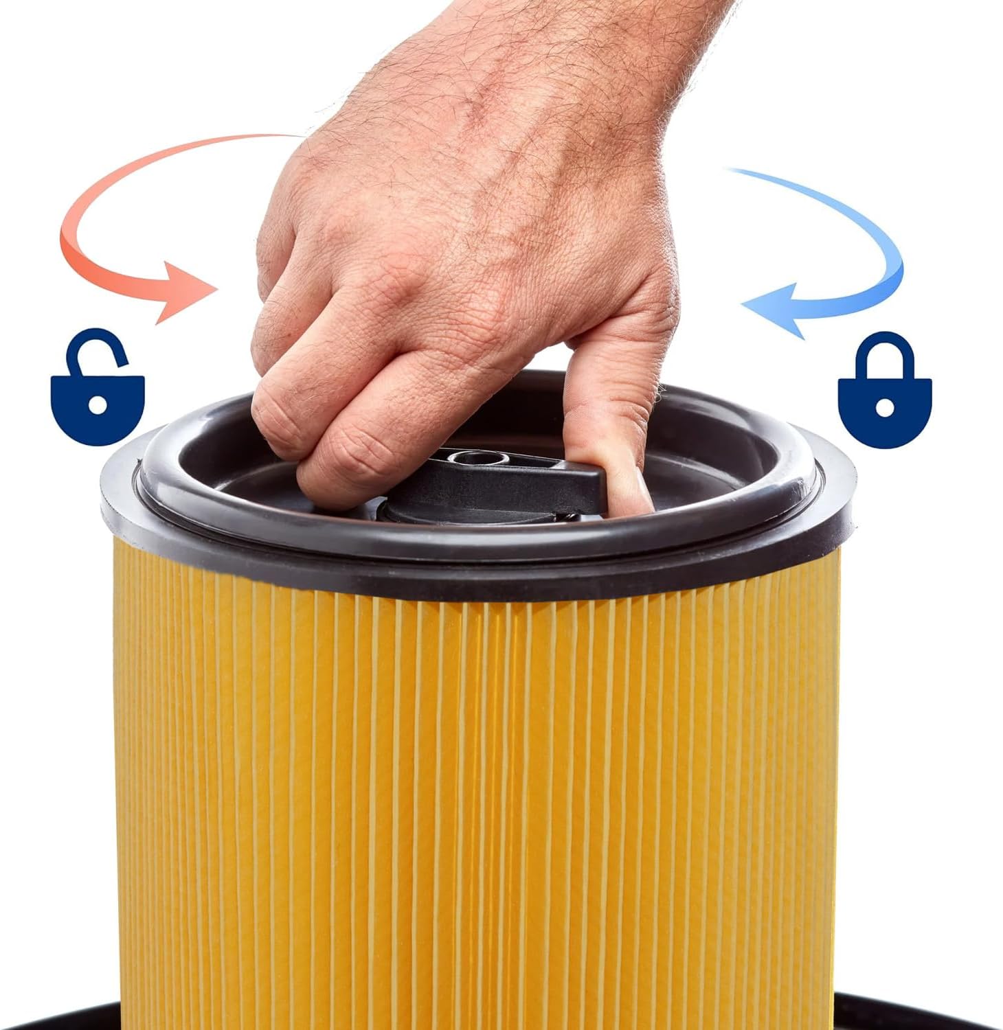 2-Pack LHARI Standard Cartridge Filter VCFS Compatible with Vacmaster & Hart Wet/Dry Vacs