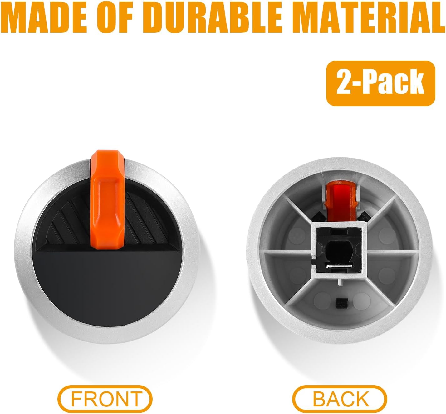 2-Pack LS'BABQ Griddle Knobs Replacement for Blackstone Gas Griddle Models 1666, 1517, 1554, 1825, 1836 - Grill Valve Knobs for 17/22/28/36 inch Griddles