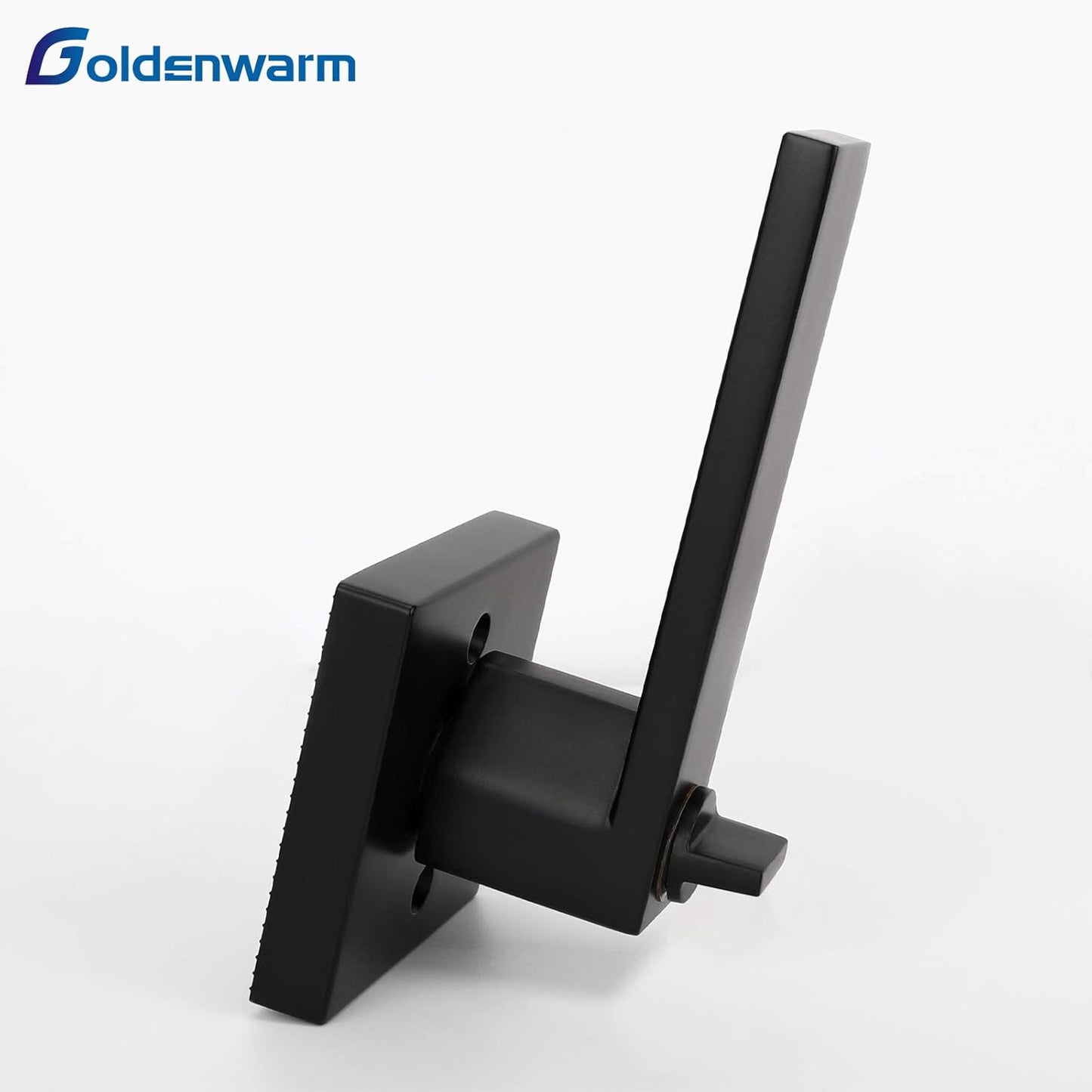 2 Pack Matte Black Locking Entry Lever Door Handle with Key - Heavy Duty Front Door Lock Lever by goldenwarm