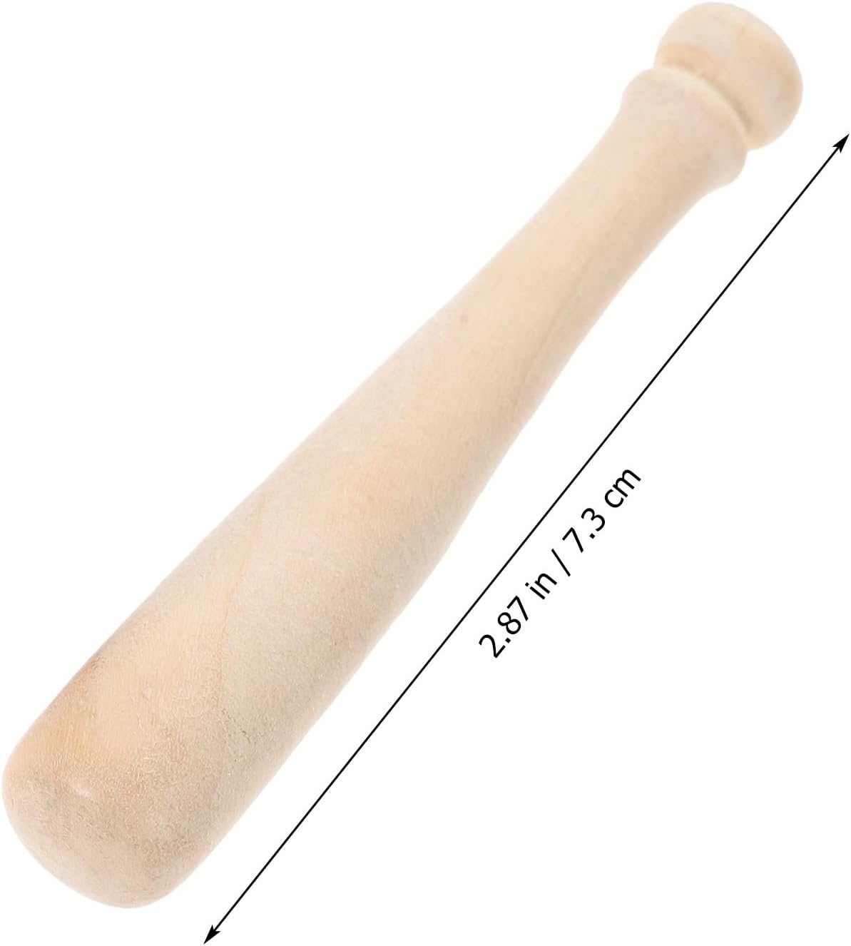 2 Pack Mini Baseball Set Dollhouse Sports Bat and Glove DIY Game Accessories - White Wooden Unisex 1:12 Scale Sport Miniature Toy